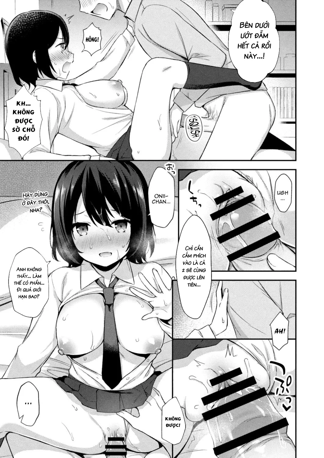 HentaiVN.net - Ảnh 12 - Sự cám dỗ của em gái nhỏ tôi [Yuuwaku・Imouto] - Chap 6: Aki và Onii-chan!