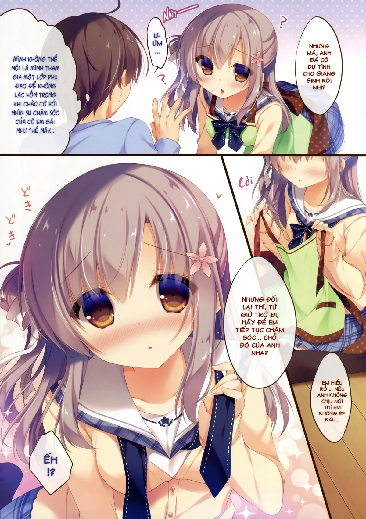 HentaiVN.net - Ảnh 6 - Cứ để việc chăm sóc anh hai cho em nhé [Onii-chan Osewa wa Watashi ni Makasete ne, お兄ちゃんお世話は私に任せてね] - Chương 2