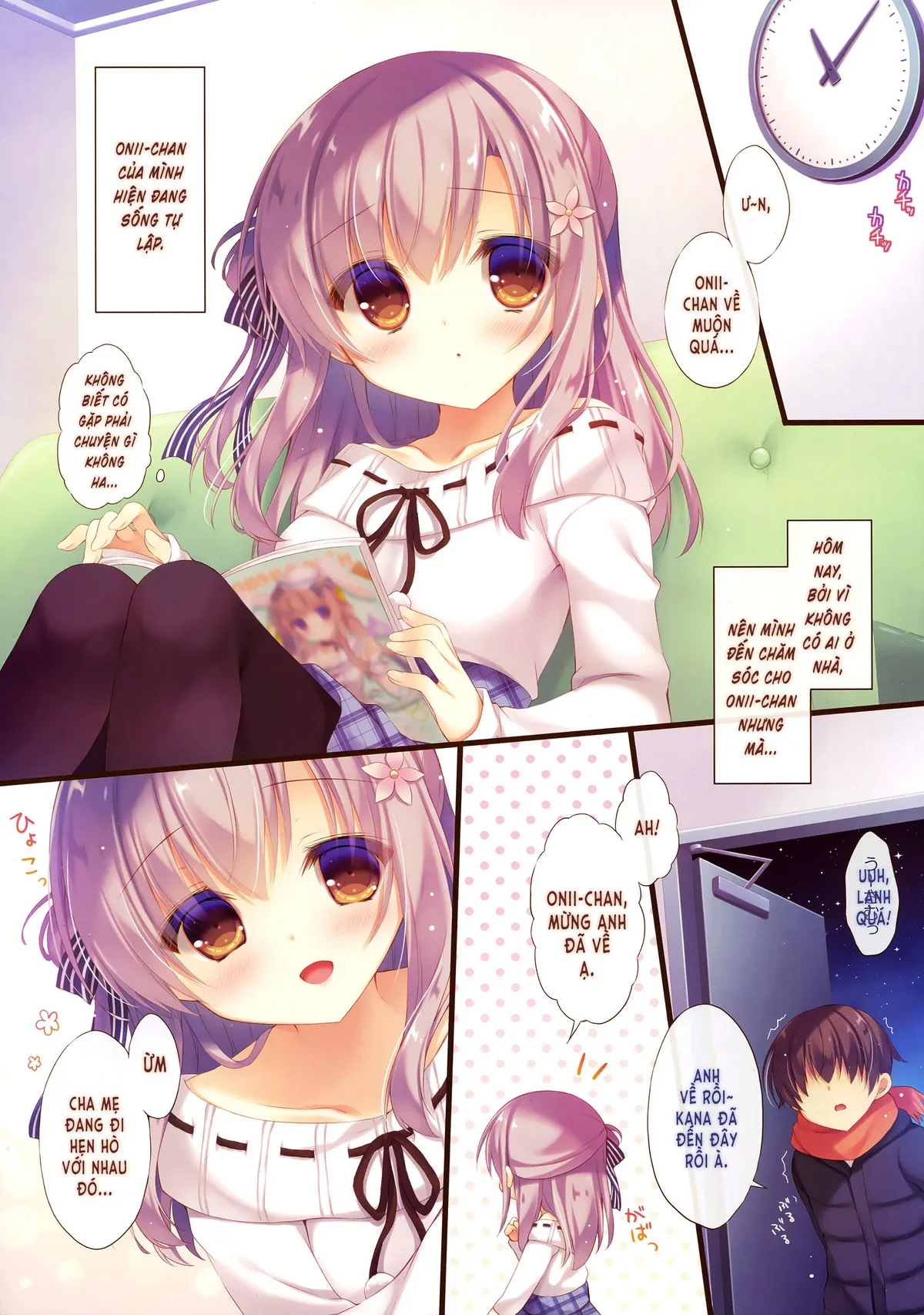 HentaiVN.net - Ảnh 4 - Cứ để việc chăm sóc anh hai cho em nhé [Onii-chan Osewa wa Watashi ni Makasete ne, お兄ちゃんお世話は私に任せてね] - Chương 4