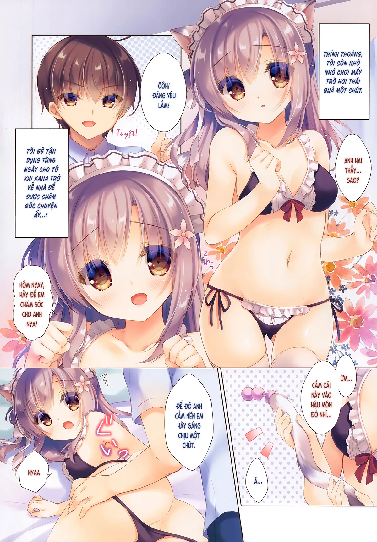 HentaiVN.net - Ảnh 10 - Cứ để việc chăm sóc anh hai cho em nhé [Onii-chan Osewa wa Watashi ni Makasete ne, お兄ちゃんお世話は私に任せてね] - Chương 6 [thêm vào tháng 07:2020]