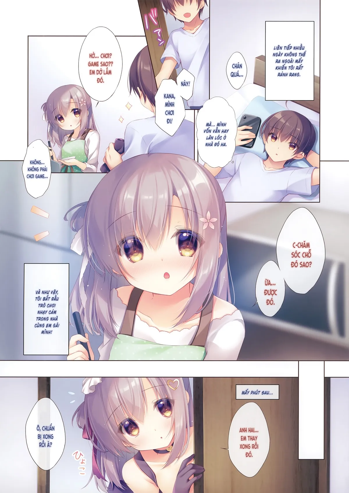 HentaiVN.net - Ảnh 4 - Cứ để việc chăm sóc anh hai cho em nhé [Onii-chan Osewa wa Watashi ni Makasete ne, お兄ちゃんお世話は私に任せてね] - Chương 8. Mộng ma