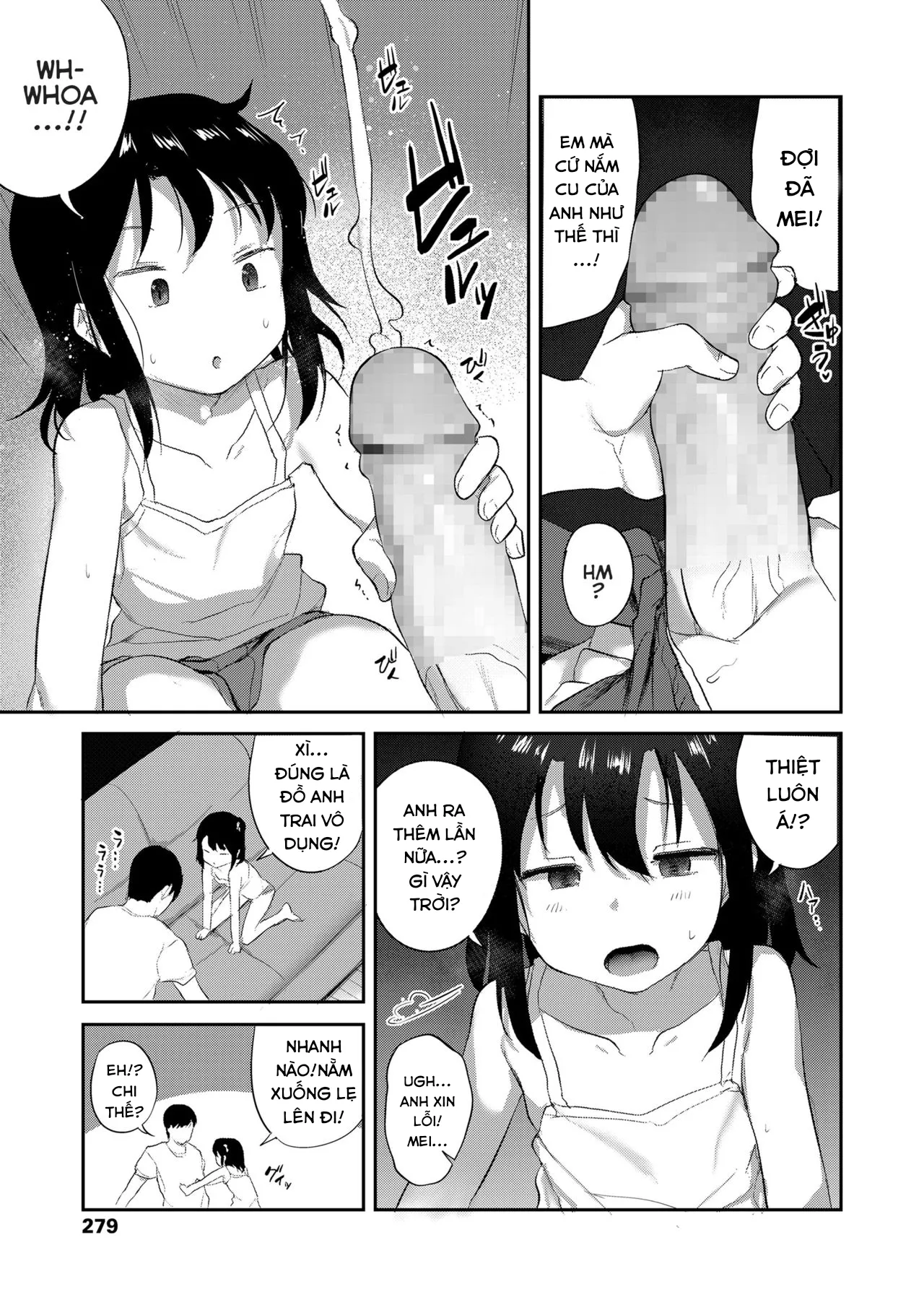 HentaiVN.net - Ảnh 9 - Giấc ngủ trưa của em gái tôi [Imouto wa Mukanshin; My Little Sister is Apathetic] - Oneshot