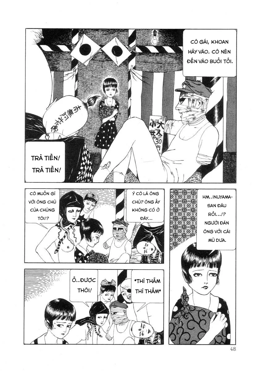 HentaiVN.net - Ảnh 12 - Tuyển tập kinh dị của Suehiro Maruo - Bông hồng nhuốm màu quỷ dữ [Rose Colored Monster] - Chap 4: Câu chuyện buồn và bí mật của cô gái Camelia