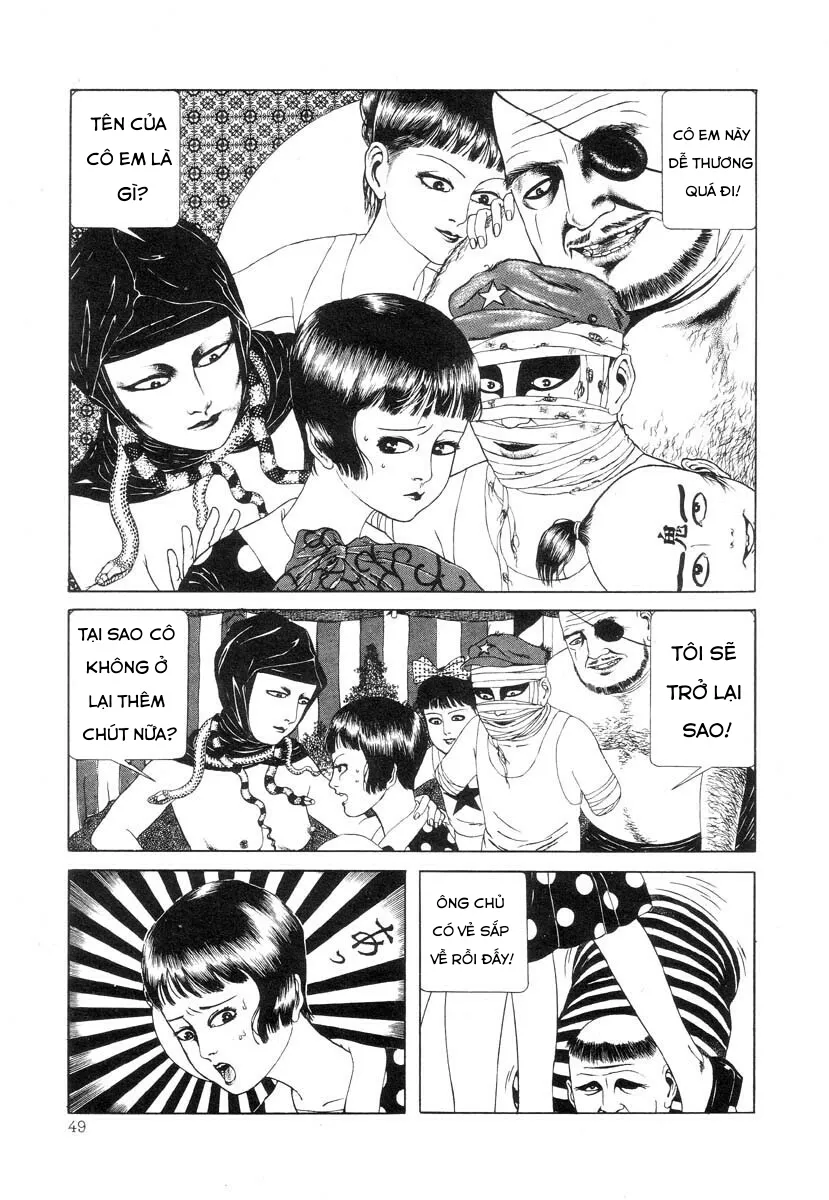HentaiVN.net - Ảnh 13 - Tuyển tập kinh dị của Suehiro Maruo - Bông hồng nhuốm màu quỷ dữ [Rose Colored Monster] - Chap 4: Câu chuyện buồn và bí mật của cô gái Camelia