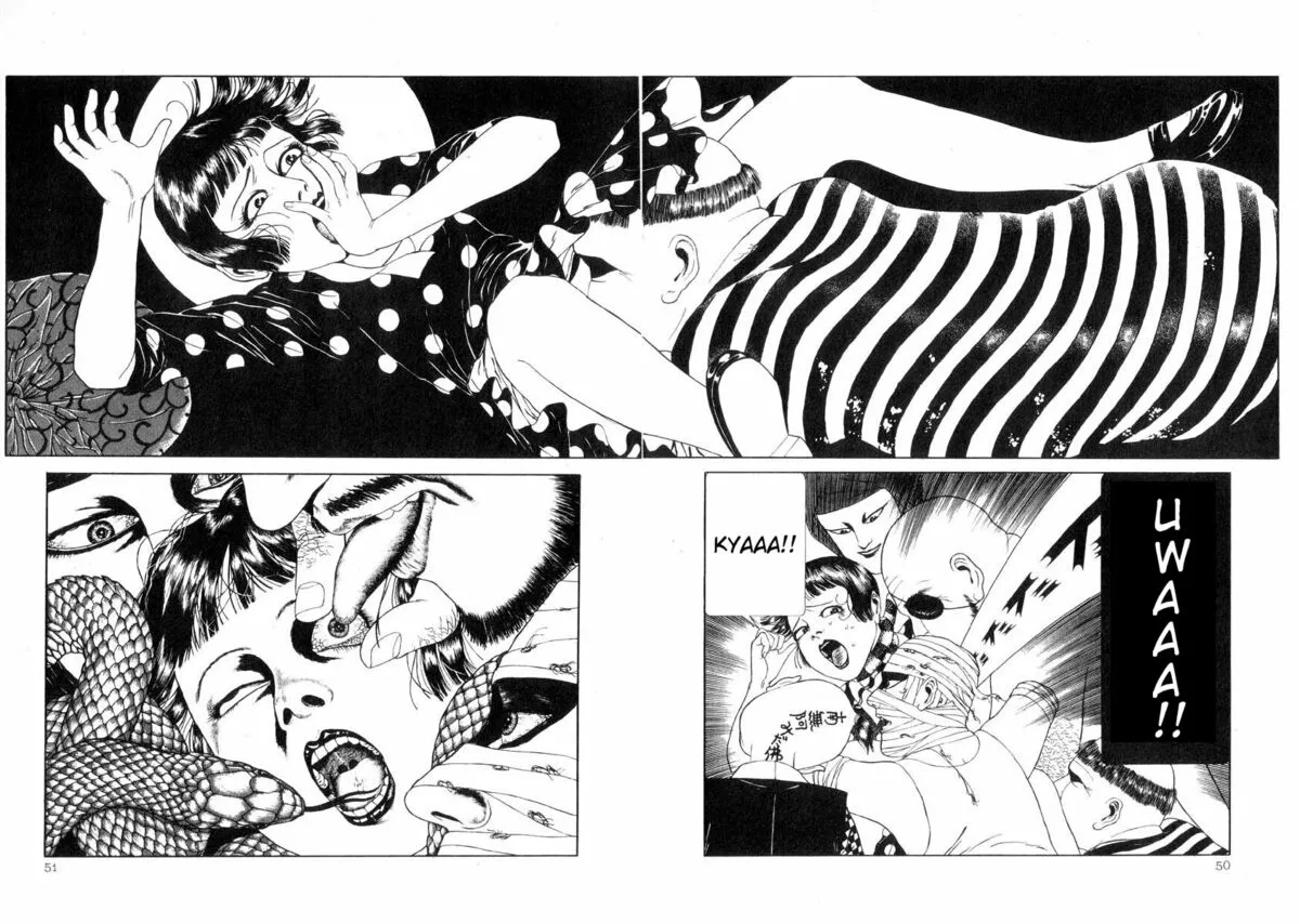 HentaiVN.net - Ảnh 14 - Tuyển tập kinh dị của Suehiro Maruo - Bông hồng nhuốm màu quỷ dữ [Rose Colored Monster] - Chap 4: Câu chuyện buồn và bí mật của cô gái Camelia