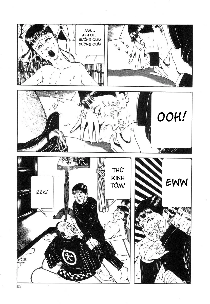 HentaiVN.net - Ảnh 11 - Tuyển tập kinh dị của Suehiro Maruo - Bông hồng nhuốm màu quỷ dữ [Rose Colored Monster] - Chap 5: Sự tiếp xúc giữa đôi mắt hai ta