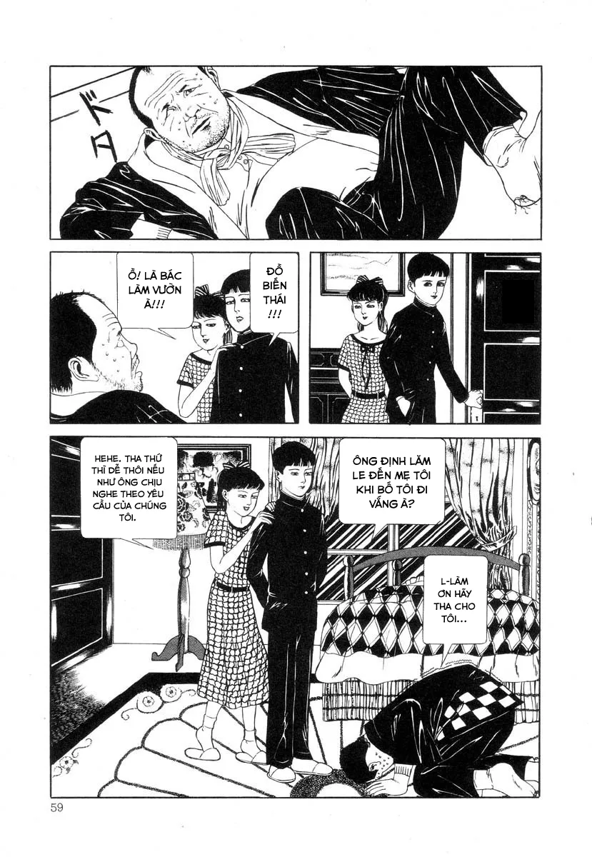 HentaiVN.net - Ảnh 7 - Tuyển tập kinh dị của Suehiro Maruo - Bông hồng nhuốm màu quỷ dữ [Rose Colored Monster] - Chap 5: Sự tiếp xúc giữa đôi mắt hai ta