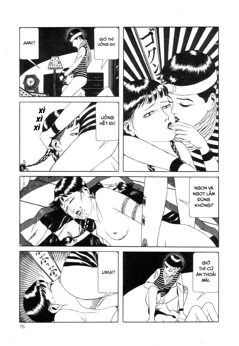 HentaiVN.net - Ảnh 7 - Tuyển tập kinh dị của Suehiro Maruo - Bông hồng nhuốm màu quỷ dữ [Rose Colored Monster] - Chap 6: Im your toilet (Cảnh báo có scat)