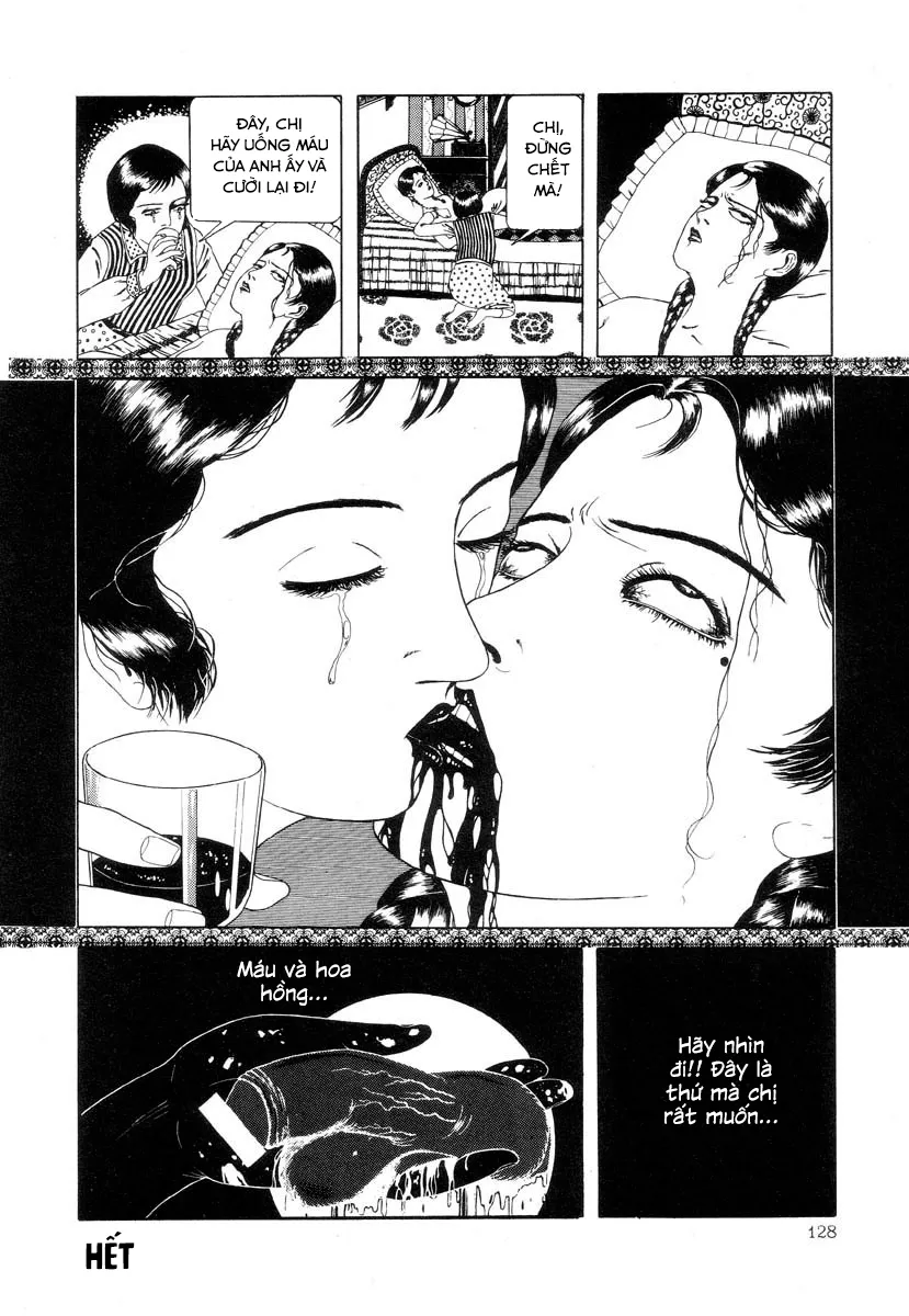 HentaiVN.net - Ảnh 8 - Tuyển tập kinh dị của Suehiro Maruo - Bông hồng nhuốm màu quỷ dữ [Rose Colored Monster] - Chap 10: Máu và Hoa hồng (Chap 9+12 chỉ có raw Jap, nào sẽ tìm người dịch sau)