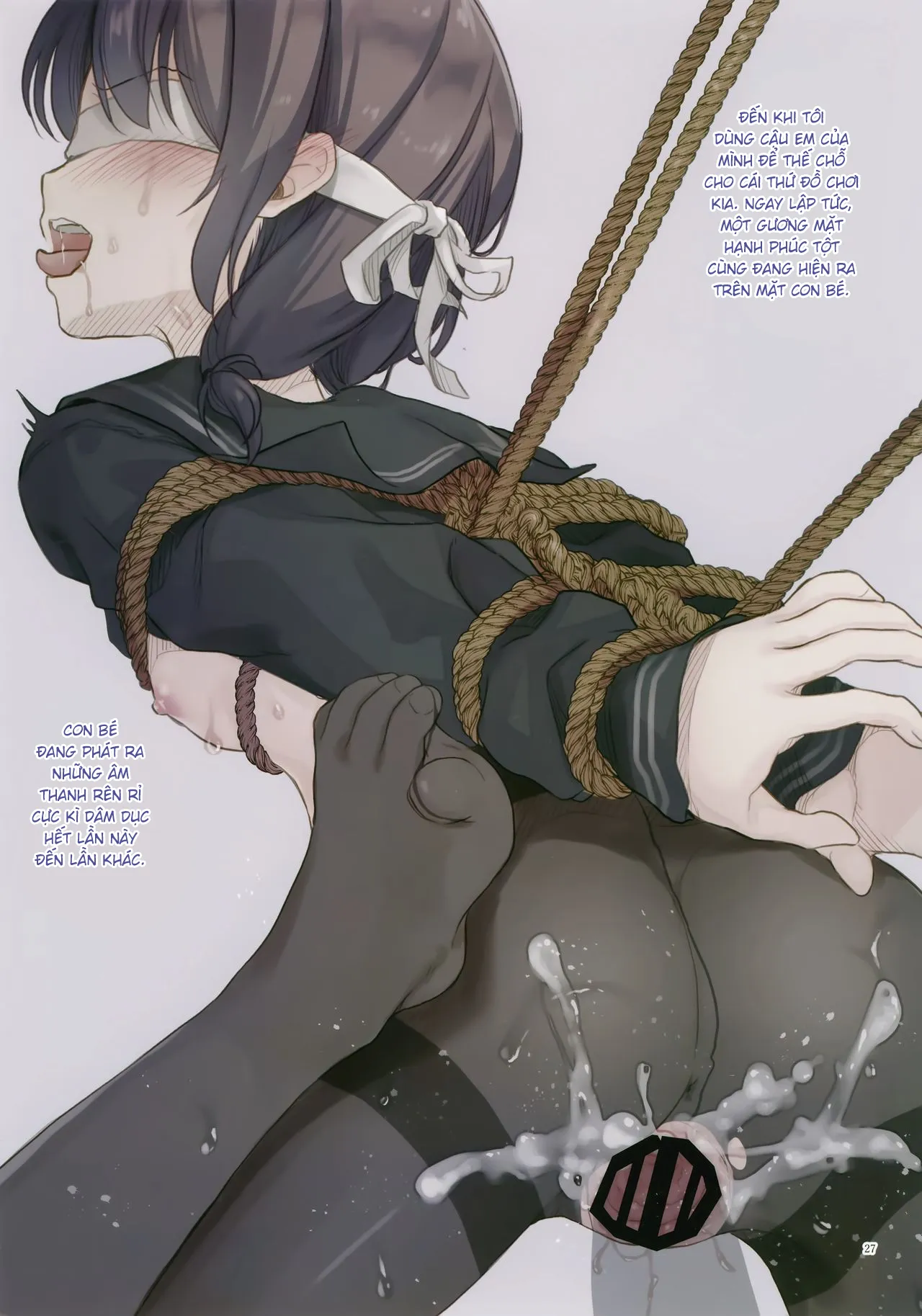 HentaiVN.net - Ảnh 9 - Bạo dâm bé loli dâm đãng. [JC X Kinbaku X Roshutsu | JC X Bondage X Exhibitionism] - Chap bonus