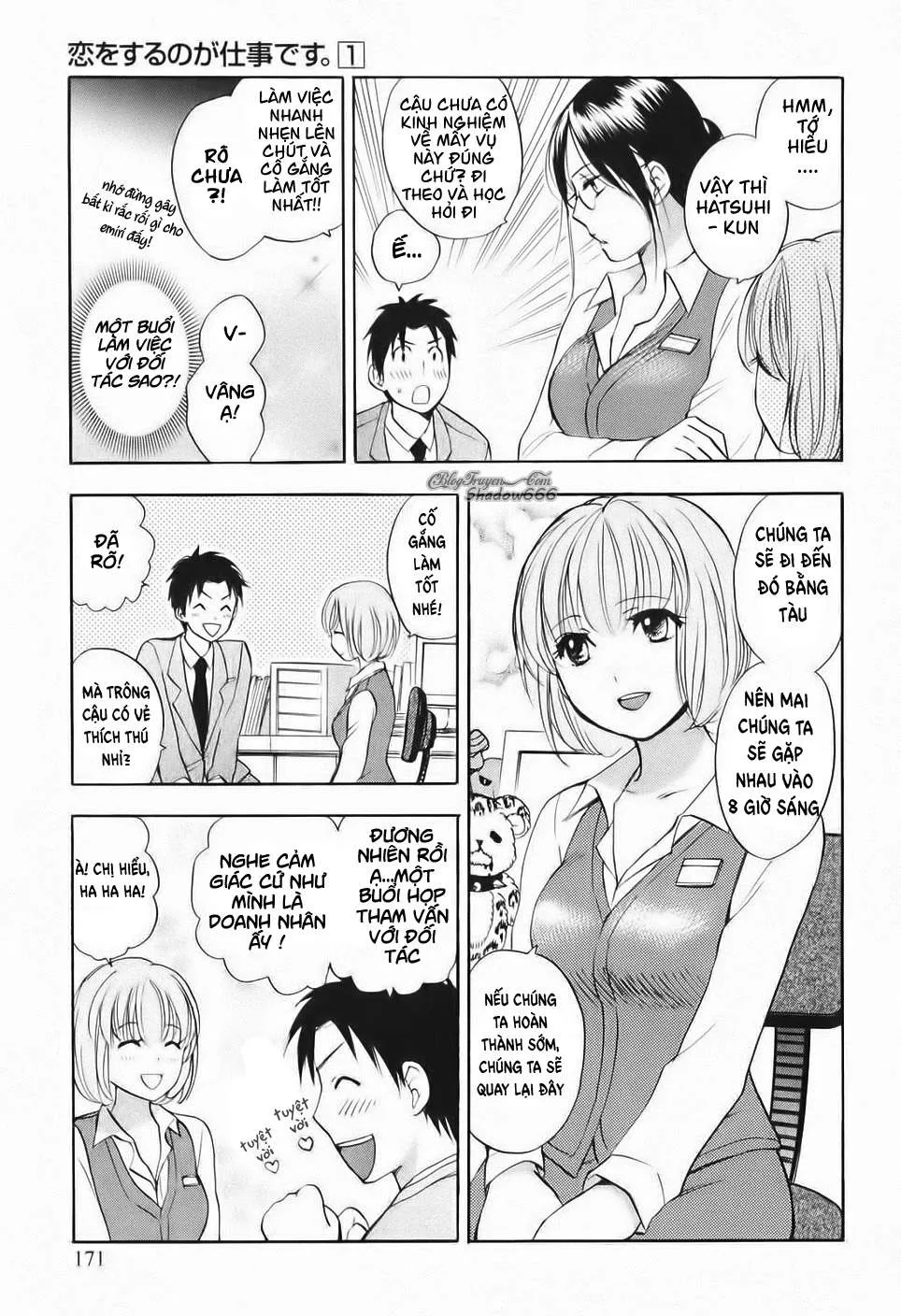 HentaiVN.net - Ảnh 3 - Koi Wo Suru No Ga Shigoto Desu [Love On The Job; Falling In Love Is Work.] - Chap 8 - END Vol.1