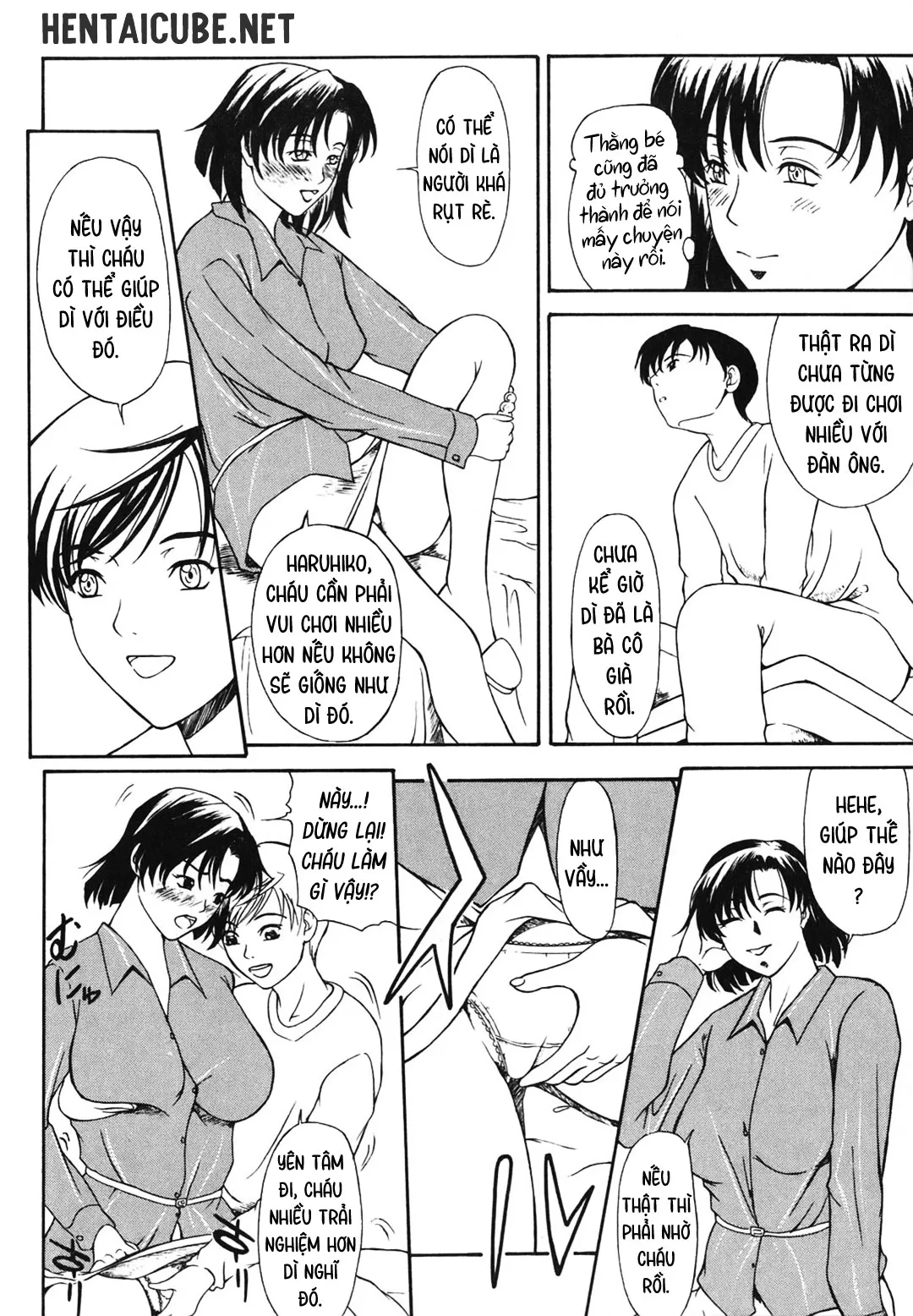 HentaiVN.net - Ảnh 5 - Mẹ và dì - Bộ đôi biến thái [Aioi no Shukujo; Double Perverts] - Chap 1