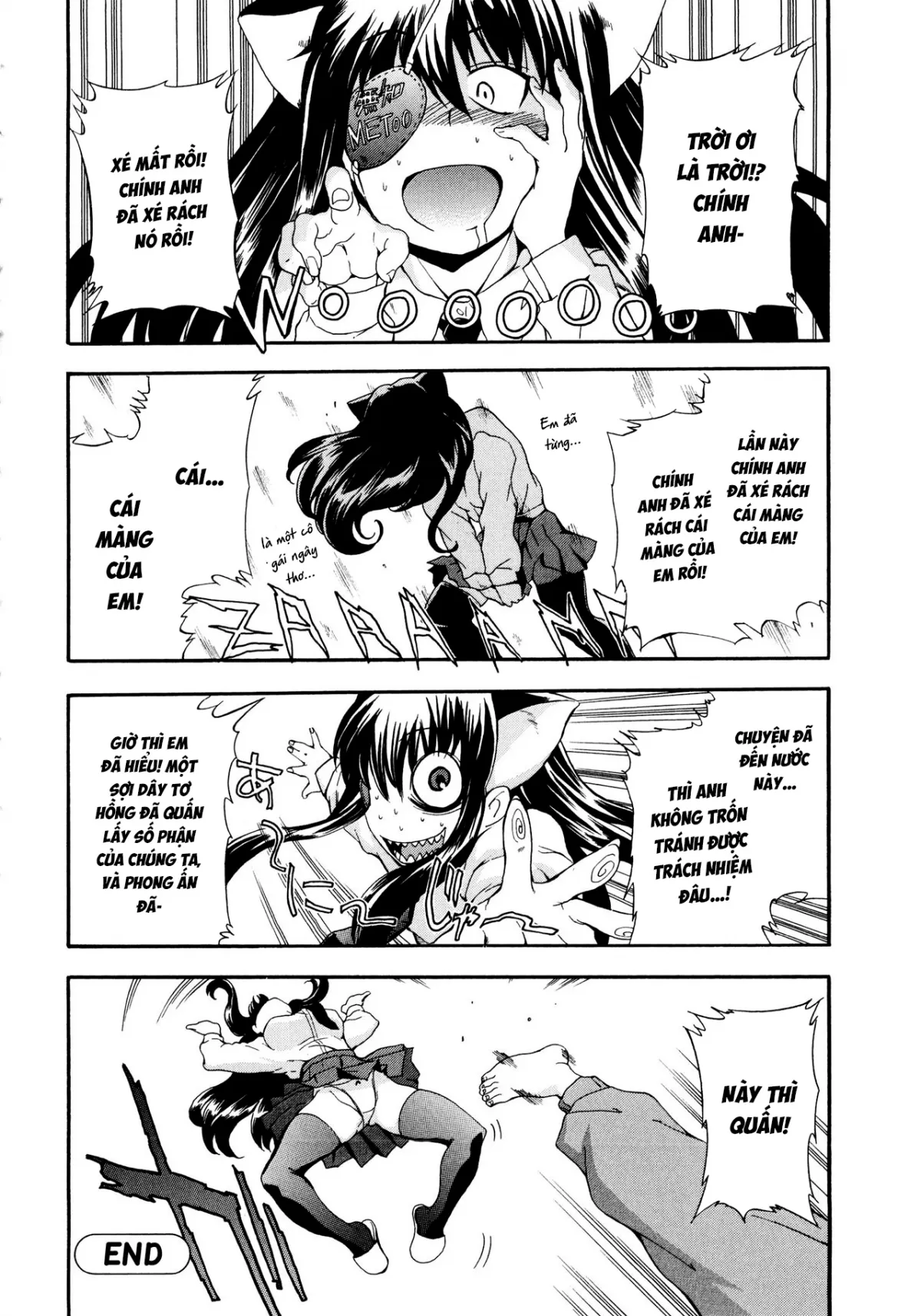 HentaiVN.net - Ảnh 24 - My Fucked-in-the-Head Younger Sister Comes in, Wearing Cat Ears and an Eyepatch [Atama no Okashii Imouto wa Gantai Nekomimi de Yattekuru] - Oneshot
