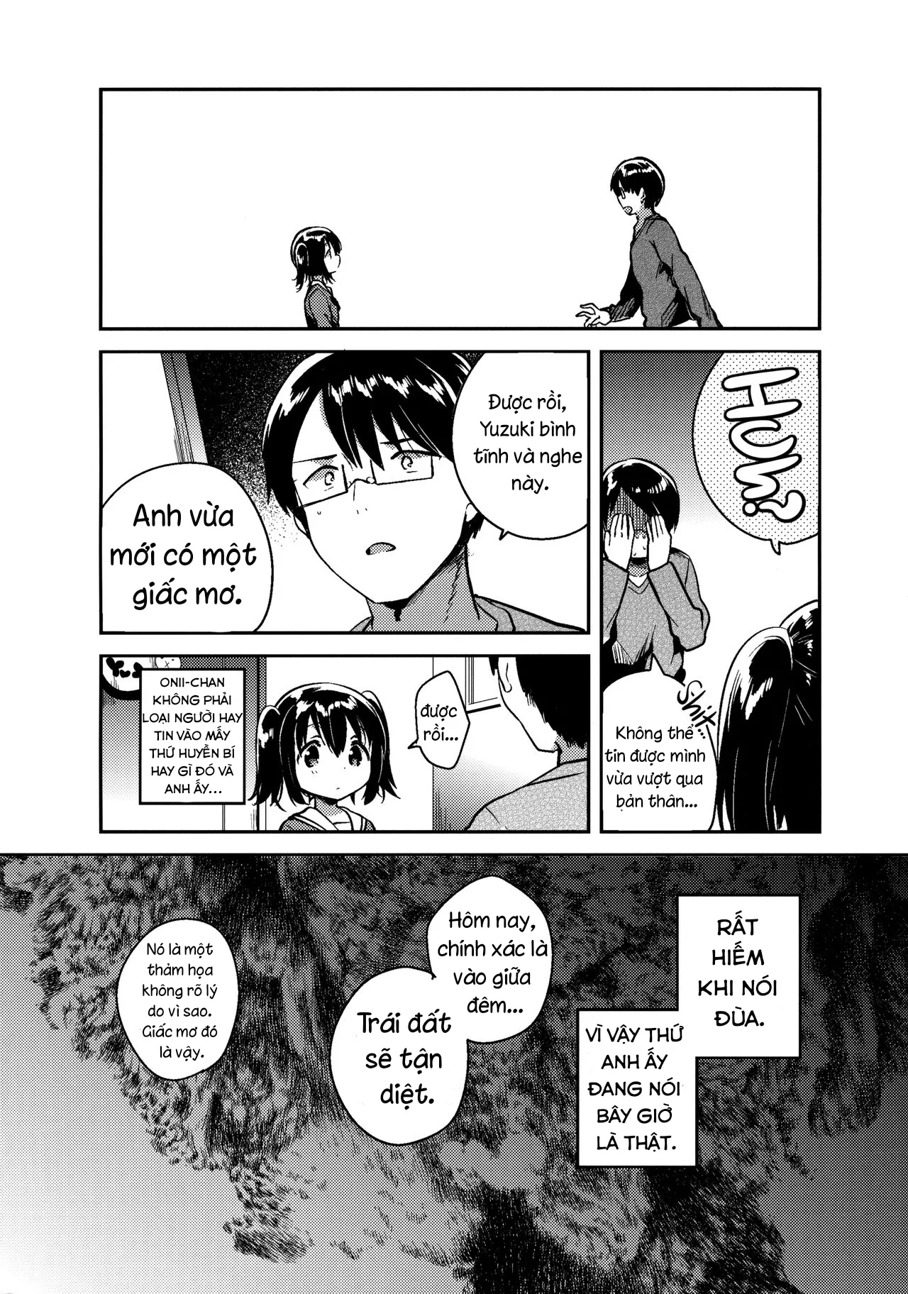 HentaiVN.net - Ảnh 5 - Hôm nay là tận thế nên tôi sẽ làm tình với em gái mình [Sekai ga Metsubou Suru node Imouto to Sex Suru ; The world is ending, so I'm having sex with my little] - Oneshot