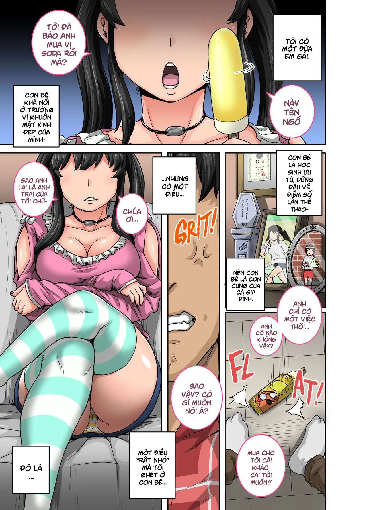 HentaiVN.net - Ảnh 4 - Em gái(kế) phiền toái cần phải được dạy dỗ!! [Mukatsuku Imouto wa Chanto Shikaranakucha!! ; ムカつく妹はちゃんと叱らなくちゃ!!] - Chap 0