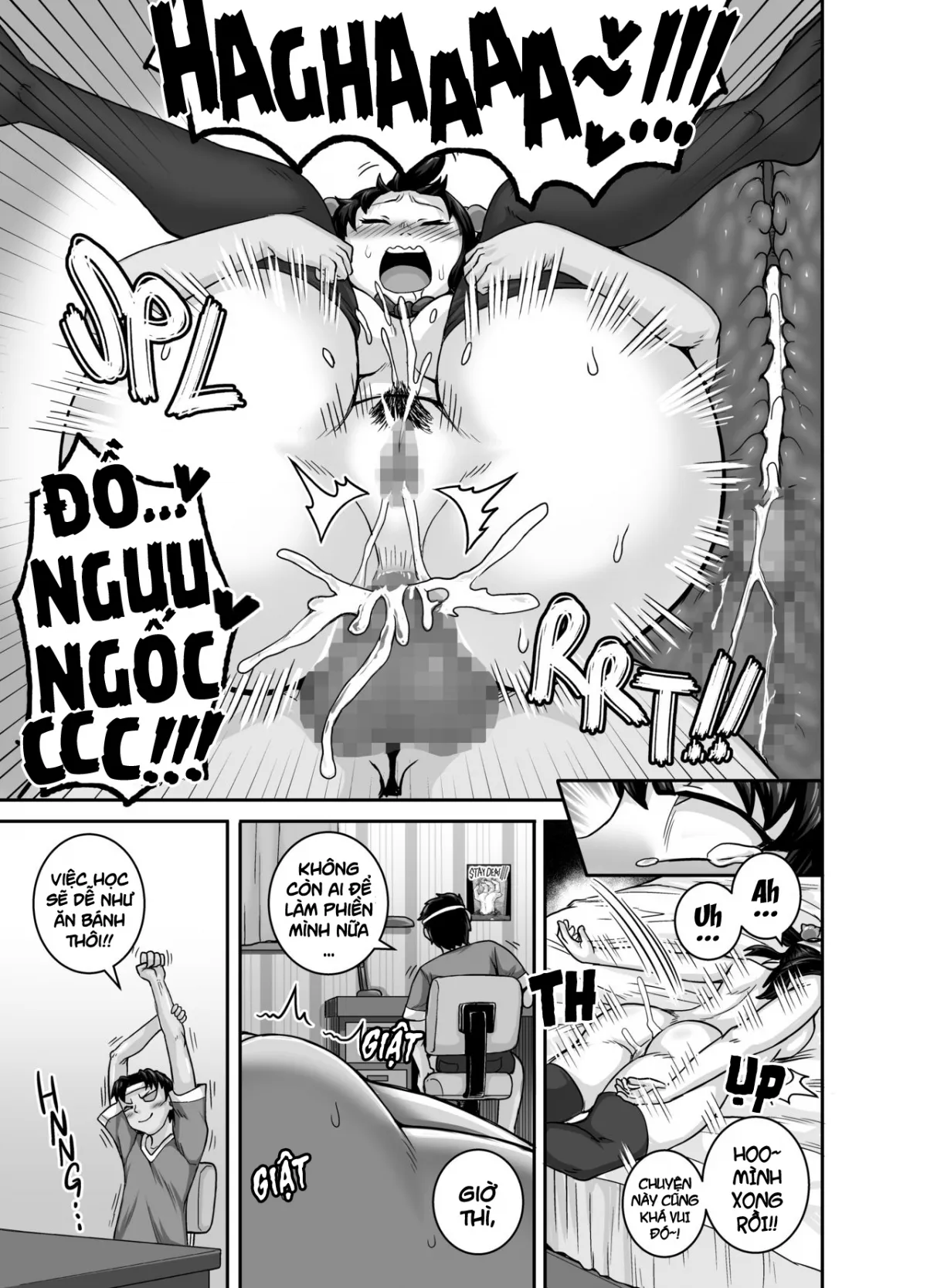 HentaiVN.net - Ảnh 16 - Em gái(kế) phiền toái cần phải được dạy dỗ!! [Mukatsuku Imouto wa Chanto Shikaranakucha!! ; ムカつく妹はちゃんと叱らなくちゃ!!] - Chap 1: Anh trai cần phải học bài!!