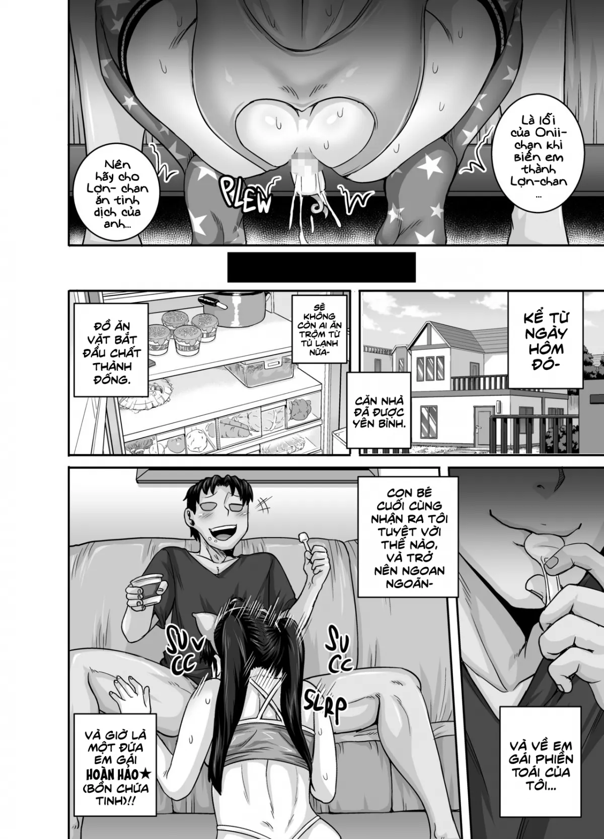 HentaiVN.net - Ảnh 23 - Em gái(kế) phiền toái cần phải được dạy dỗ!! [Mukatsuku Imouto wa Chanto Shikaranakucha!! ; ムカつく妹はちゃんと叱らなくちゃ!!] - Chap 2: Kẻ trộm pudding cần phải bị trừng phạt!!