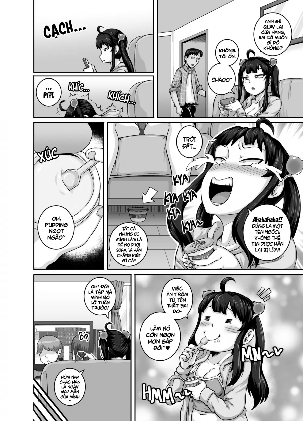 HentaiVN.net - Ảnh 5 - Em gái(kế) phiền toái cần phải được dạy dỗ!! [Mukatsuku Imouto wa Chanto Shikaranakucha!! ; ムカつく妹はちゃんと叱らなくちゃ!!] - Chap 2: Kẻ trộm pudding cần phải bị trừng phạt!!