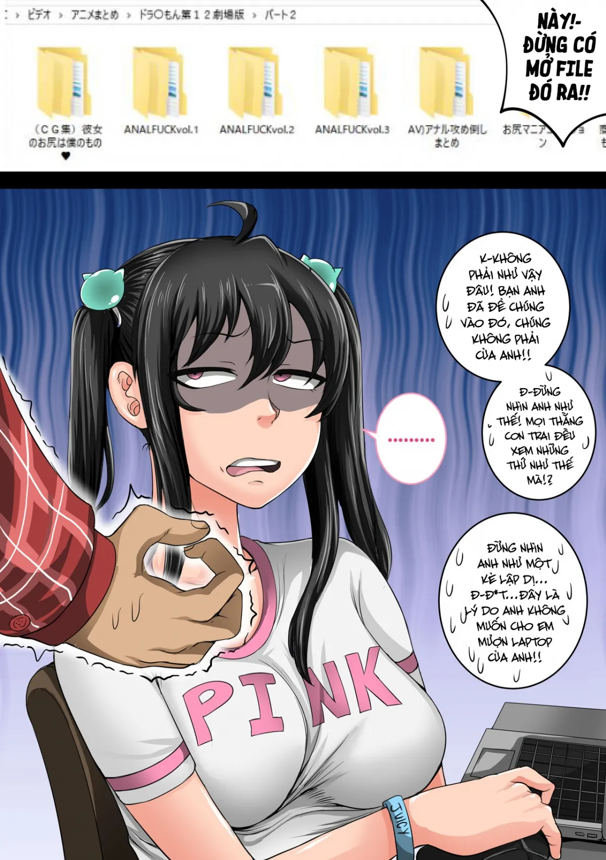 HentaiVN.net - Ảnh 12 - Em gái(kế) phiền toái cần phải được dạy dỗ!! [Mukatsuku Imouto wa Chanto Shikaranakucha!! ; ムカつく妹はちゃんと叱らなくちゃ!!] - Bonus - Full màu