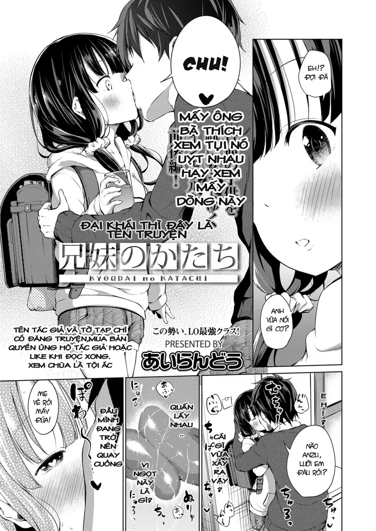 HentaiVN.net - Ảnh 3 - Dáng hình anh em (Ngọt) [Kyodai no katachi] - Chap 1