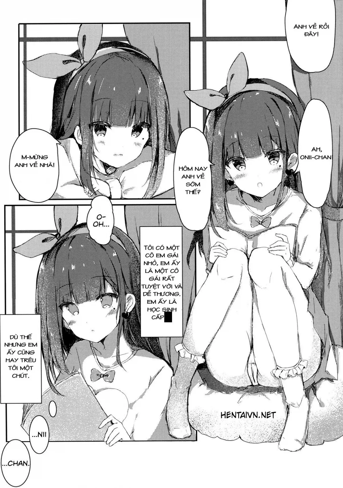 HentaiVN.net - Ảnh 5 - Vận dụng thằng anh khổ dâm [Onii-chan's ejaculation management ; Onii-chan no Shasei Kanri-gakari desu] - Chap 3: Em lấy trinh của anh nhé, Onii-chan!