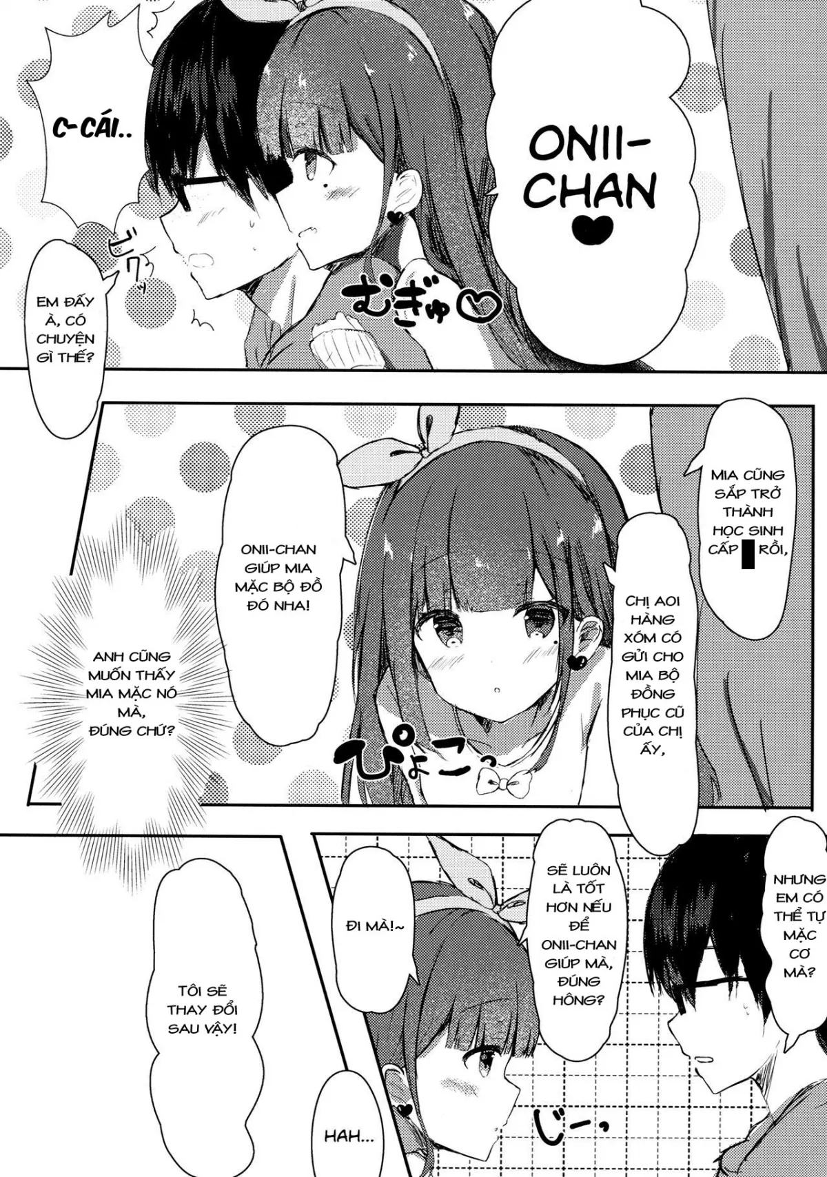 HentaiVN.net - Ảnh 6 - Vận dụng thằng anh khổ dâm [Onii-chan's ejaculation management ; Onii-chan no Shasei Kanri-gakari desu] - Chap 3: Em lấy trinh của anh nhé, Onii-chan!