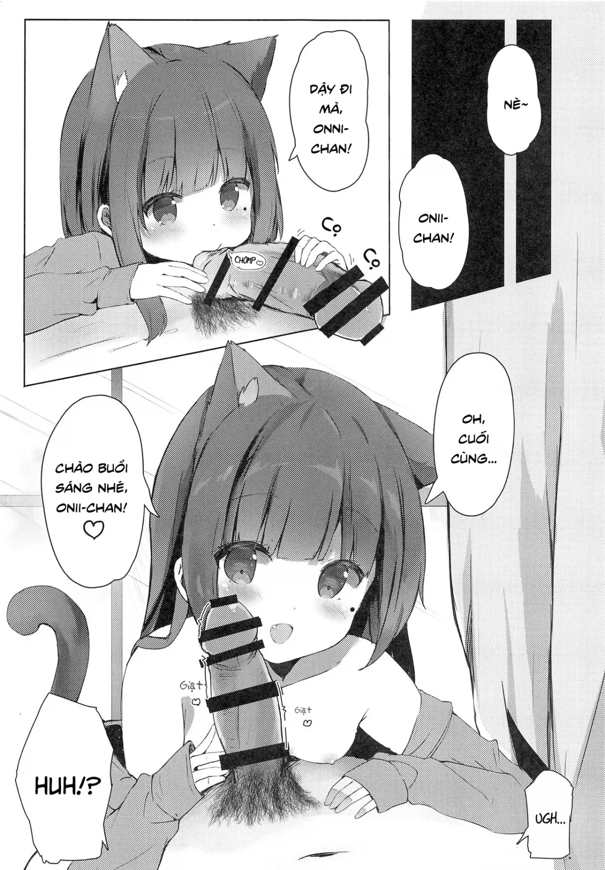 HentaiVN.net - Ảnh 4 - Vận dụng thằng anh khổ dâm [Onii-chan's ejaculation management ; Onii-chan no Shasei Kanri-gakari desu] - [End?] Chap 5: Anh thích tai mèo chứ, Onii-chan?