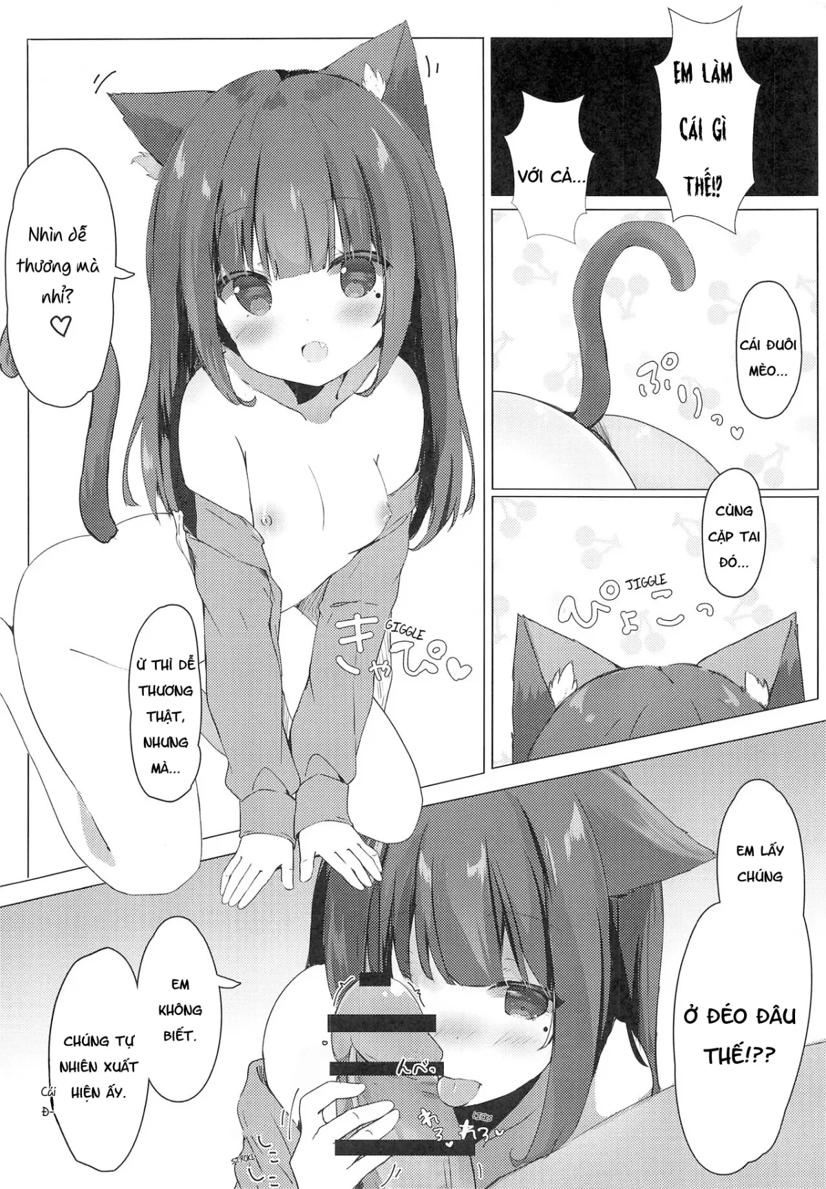 HentaiVN.net - Ảnh 5 - Vận dụng thằng anh khổ dâm [Onii-chan's ejaculation management ; Onii-chan no Shasei Kanri-gakari desu] - [End?] Chap 5: Anh thích tai mèo chứ, Onii-chan?