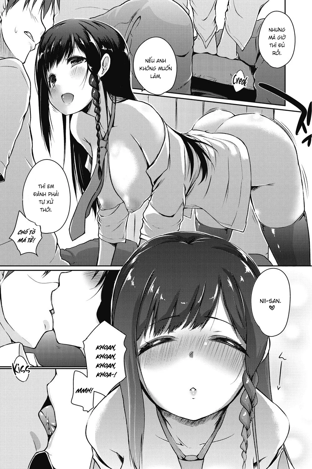 HentaiVN.net - Ảnh 5 - Hậu Quả Khi Dạy Em Gái Sai Cách [Ore wa Imouto no Sodatekata o Machigaeta Kamo, I Might Have Made a Mistake With How I Raised My Little Sister] - Oneshot