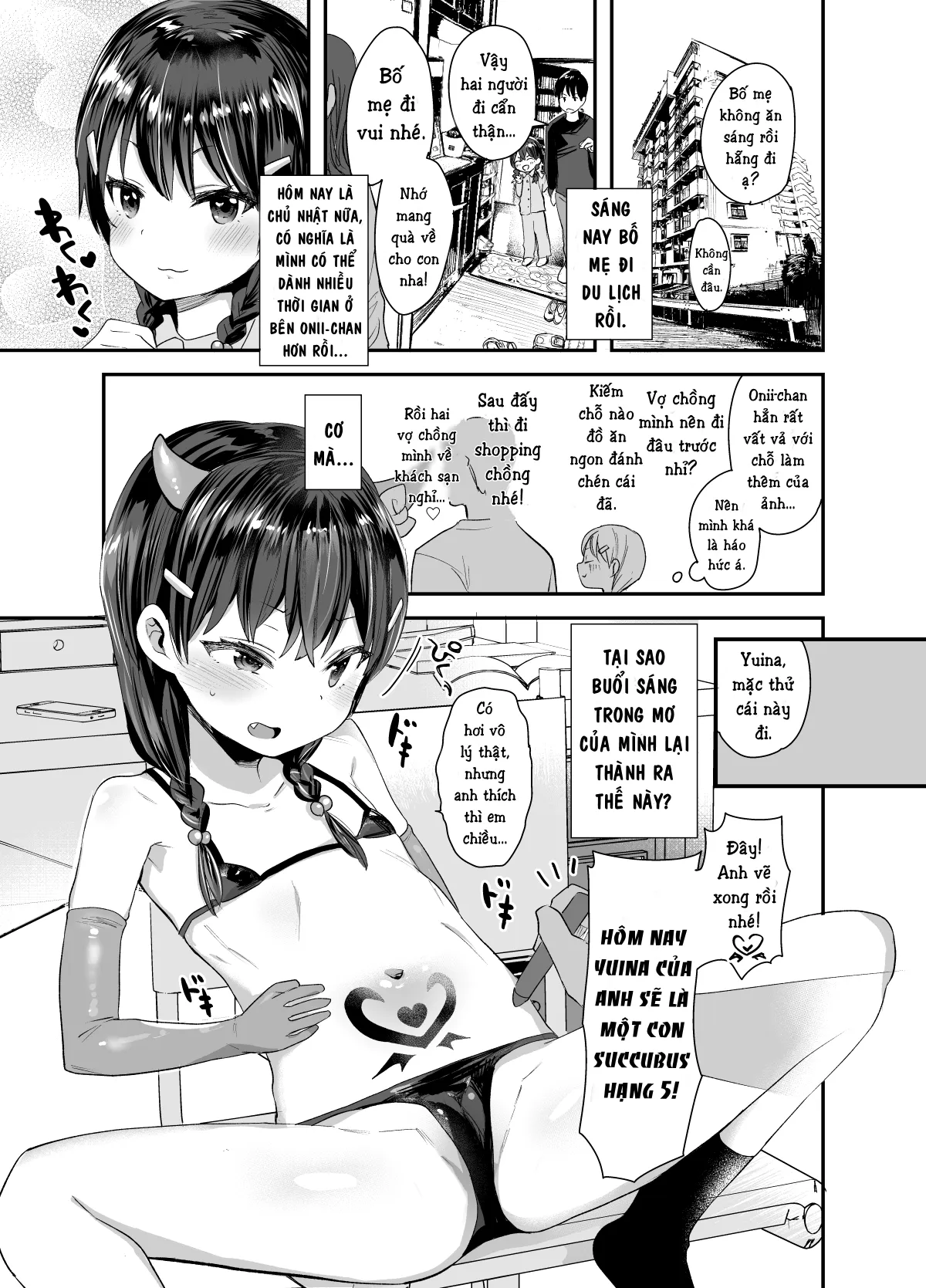 HentaiVN.net - Ảnh 3 - Even If I Cosplay as a Succubus I Can't Become One Onii-chan! [Cosplay Shitatte Succubus ni wa Narenai yo Onii-chan!:] - Oneshot
