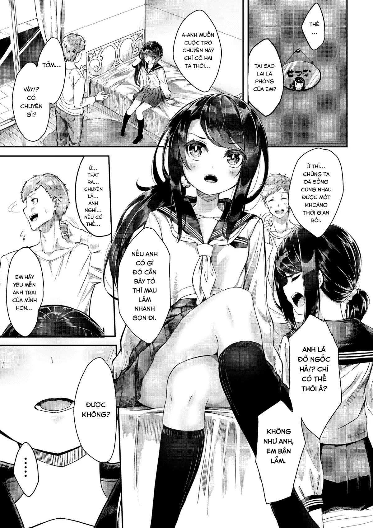 HentaiVN.net - Ảnh 4 - Thụ tinh cho em gái. [Sister Breeding] - Chap 1: Trừng phạt Tsukimiya Setsuna