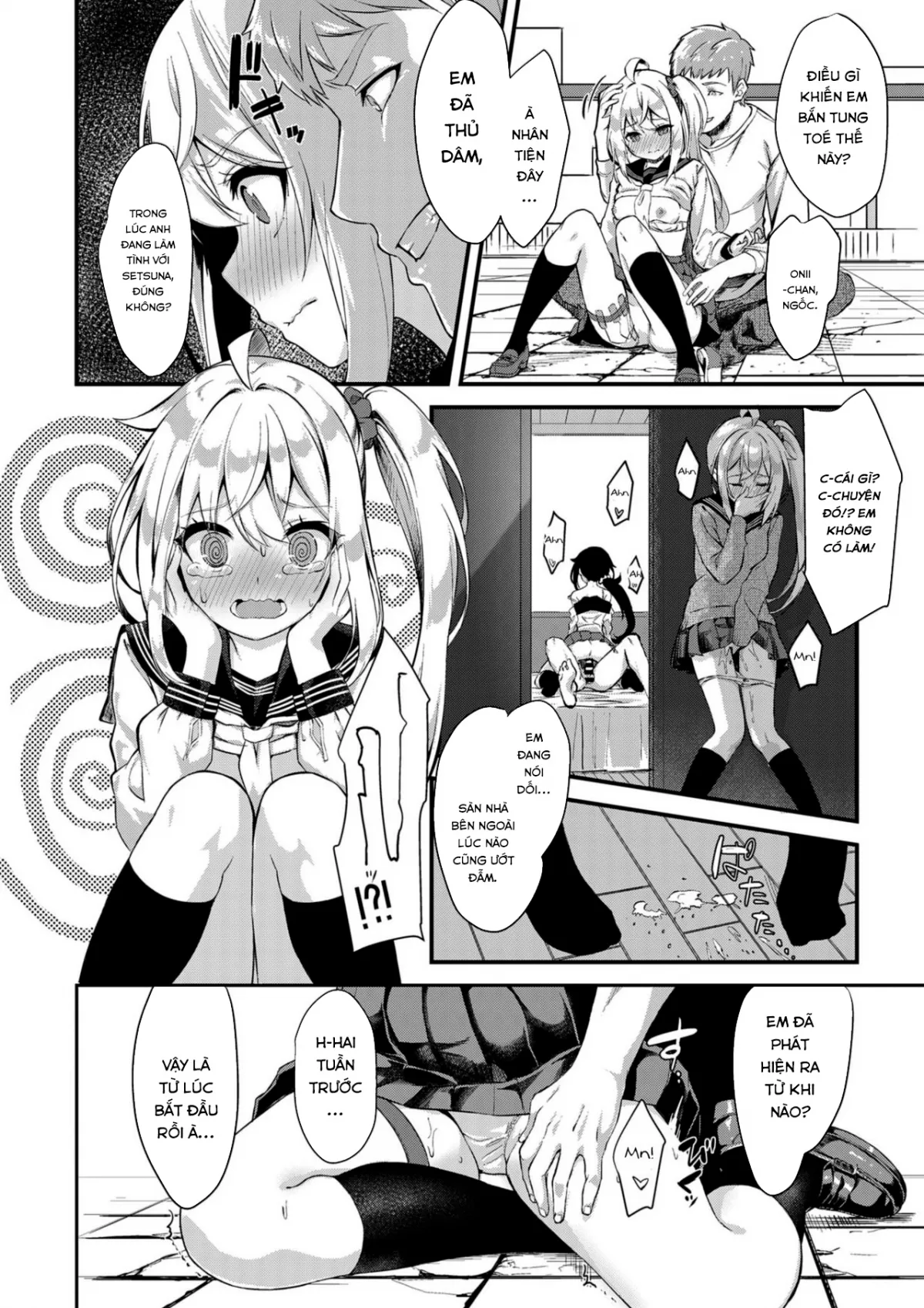 HentaiVN.net - Ảnh 11 - Thụ tinh cho em gái. [Sister Breeding] - Chap 2: Mần thịt Tsukimiya Mirai
