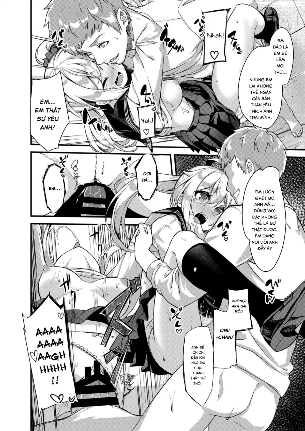 HentaiVN.net - Ảnh 21 - Thụ tinh cho em gái. [Sister Breeding] - Chap 2: Mần thịt Tsukimiya Mirai