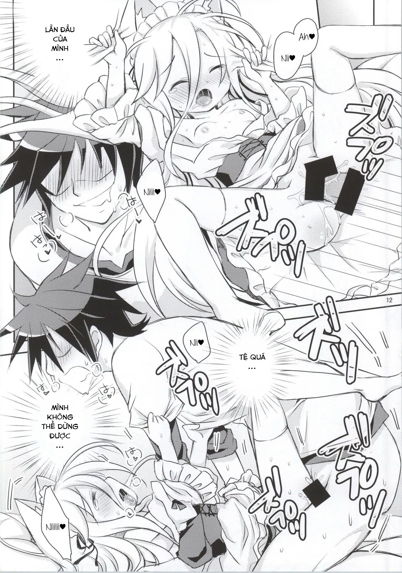 HentaiVN.net - Ảnh 11 - Nii, Osotte! (No Game No Life) - Oneshot