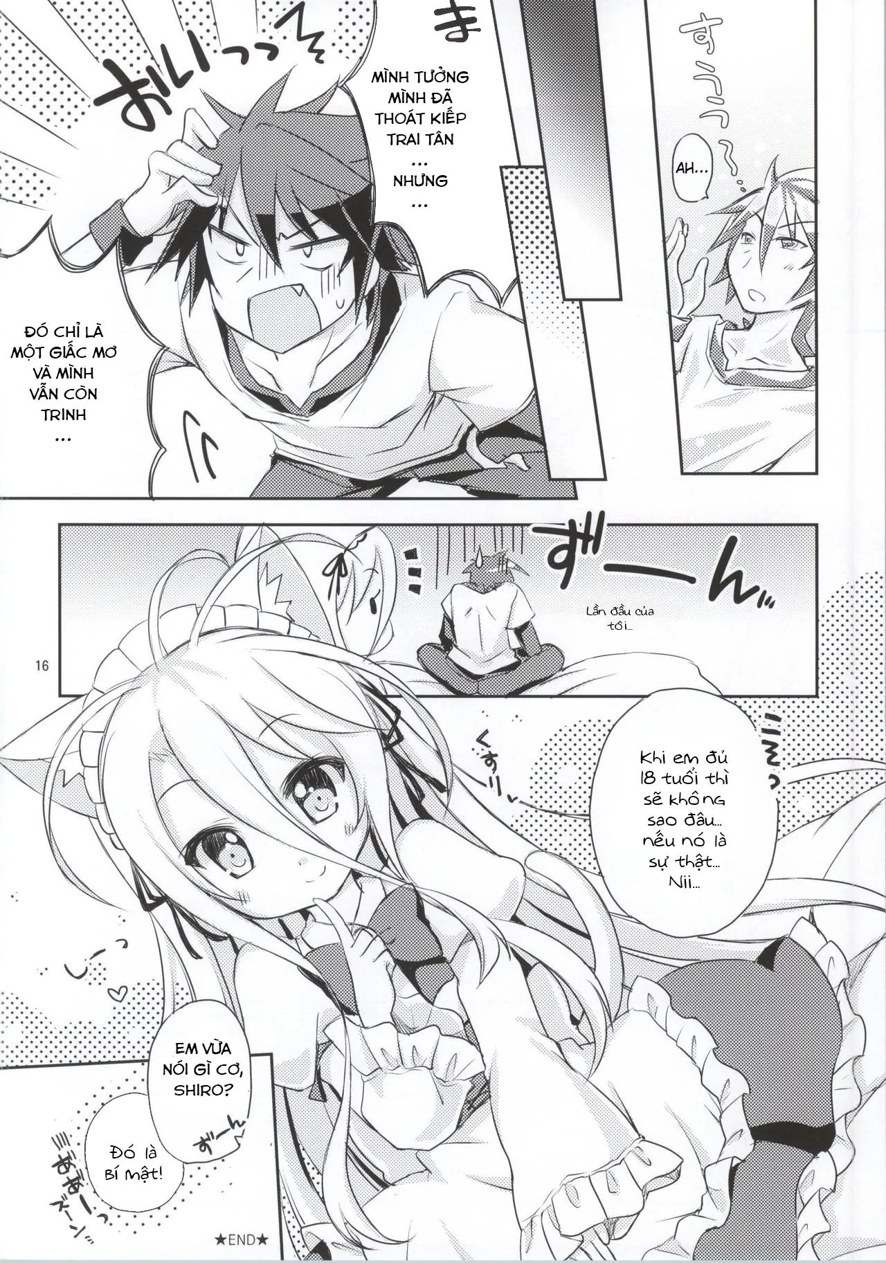 HentaiVN.net - Ảnh 15 - Nii, Osotte! (No Game No Life) - Oneshot