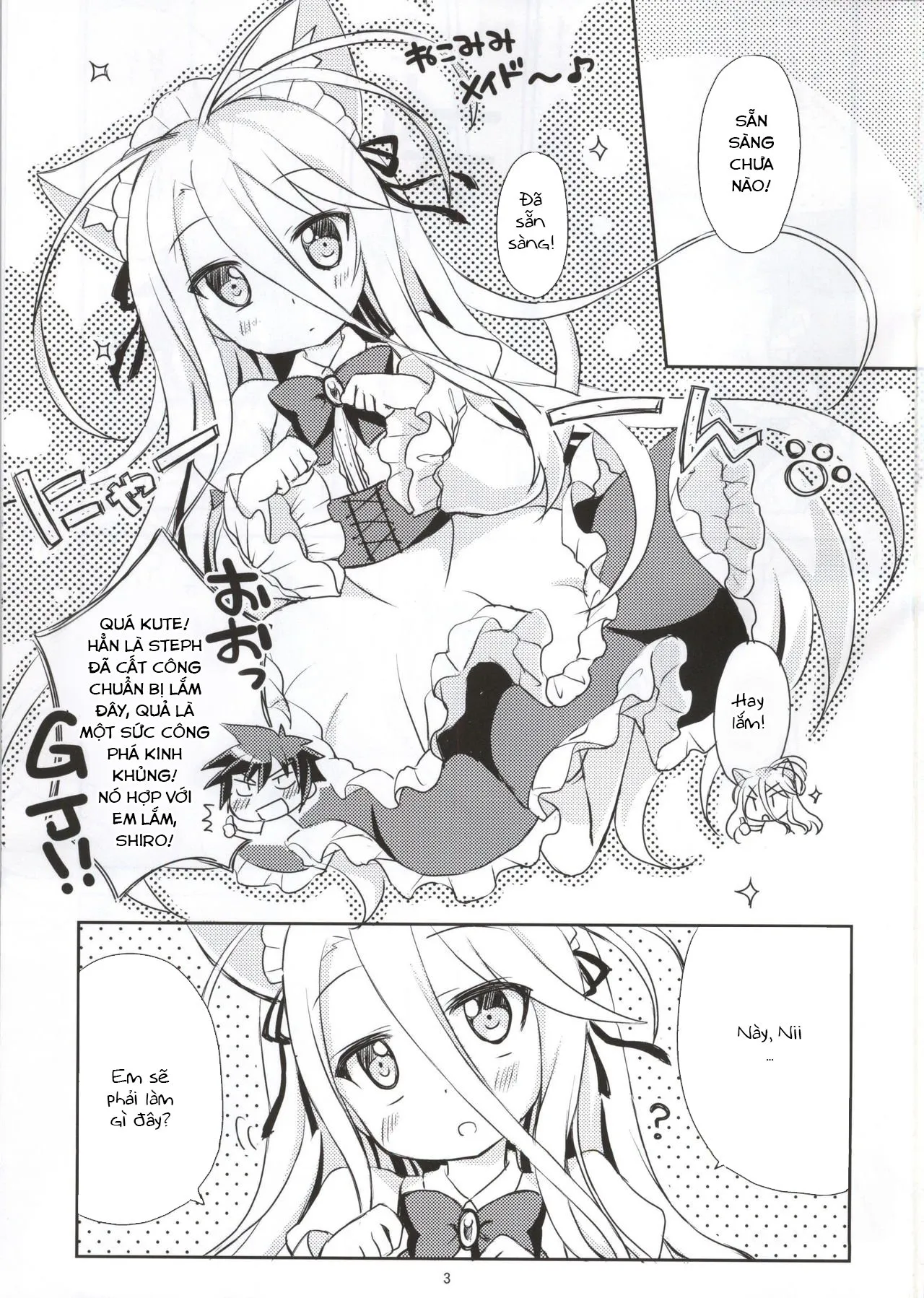 HentaiVN.net - Ảnh 4 - Nii, Osotte! (No Game No Life) - Oneshot
