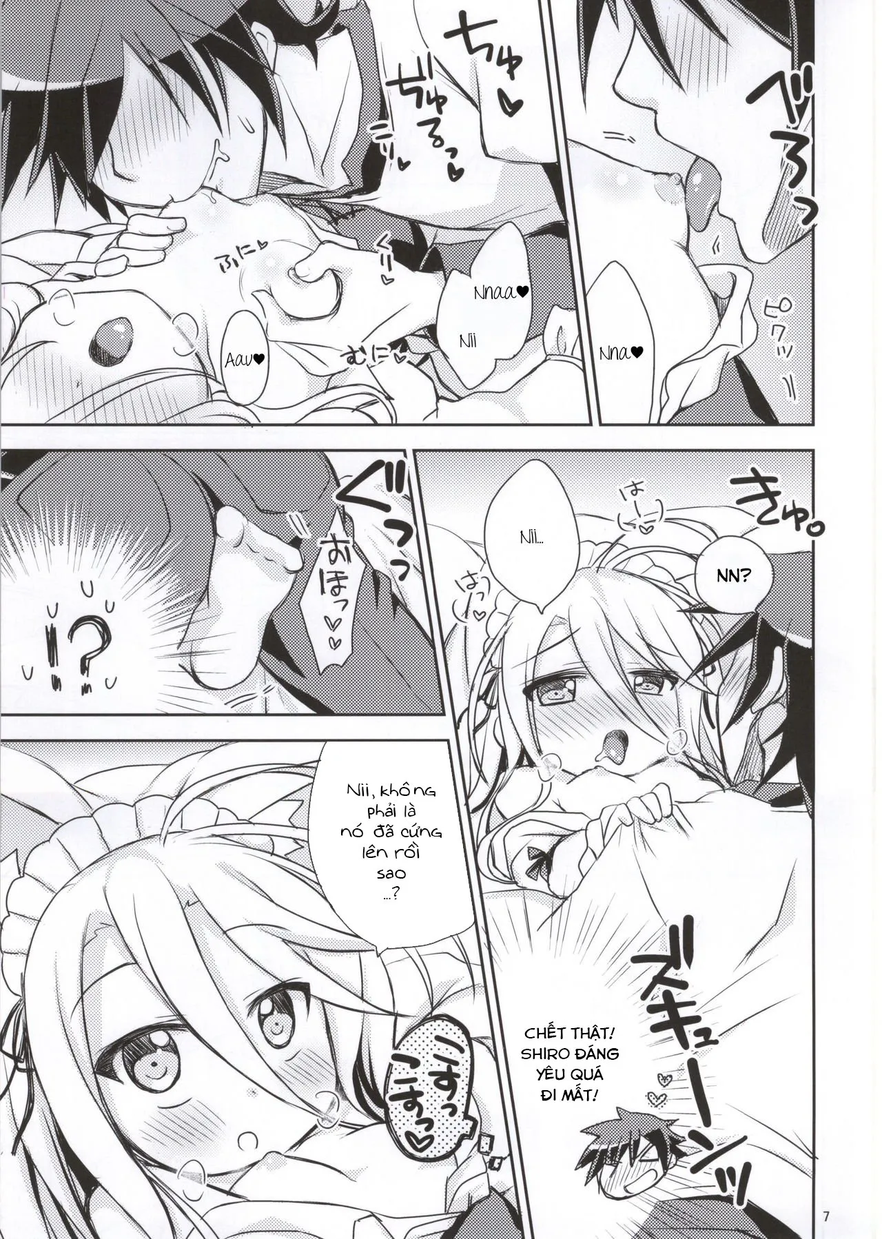 HentaiVN.net - Ảnh 6 - Nii, Osotte! (No Game No Life) - Oneshot