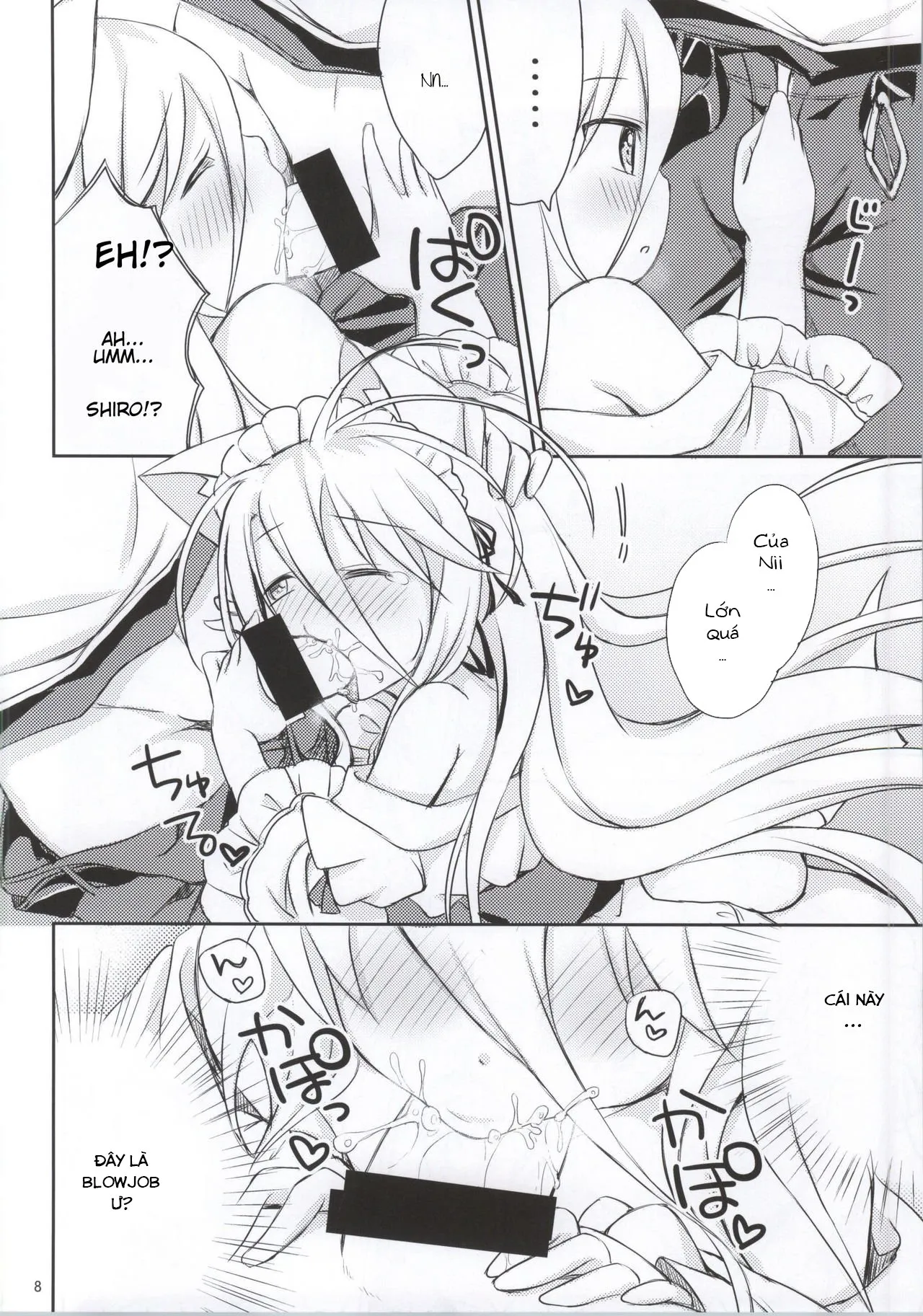 HentaiVN.net - Ảnh 7 - Nii, Osotte! (No Game No Life) - Oneshot