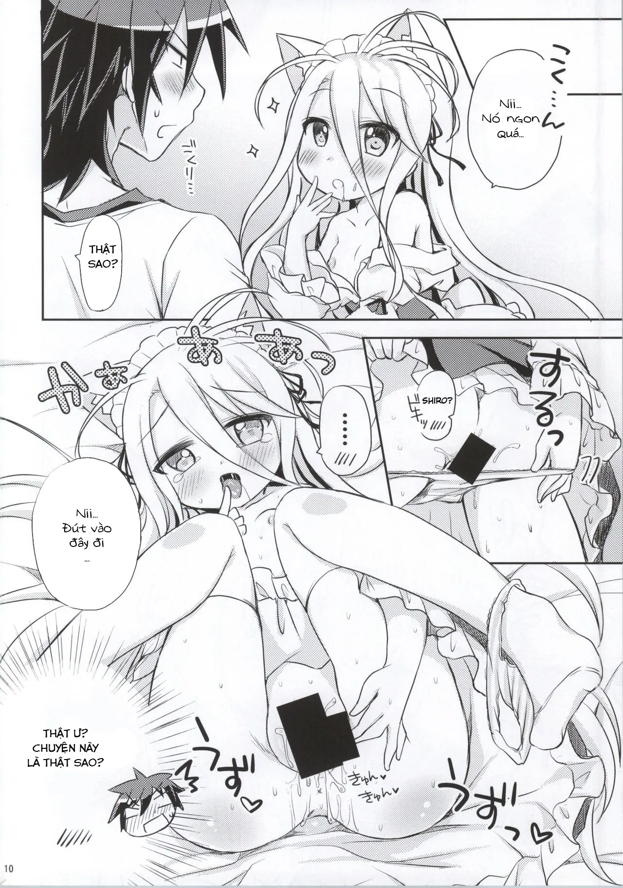 HentaiVN.net - Ảnh 9 - Nii, Osotte! (No Game No Life) - Oneshot