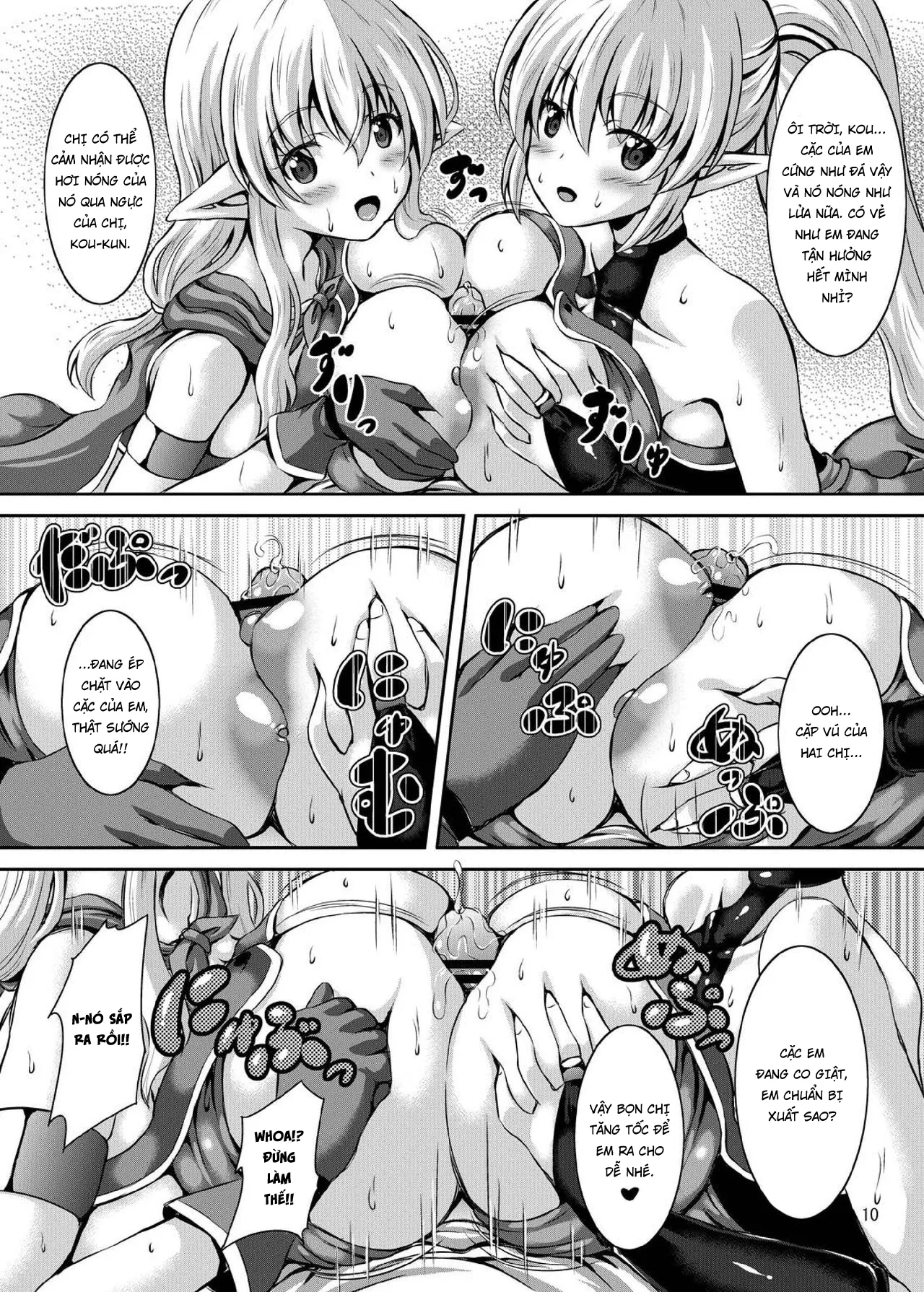 HentaiVN.net - Ảnh 10 - Tôi và những chị gái ở thế giới song song [Boku to Isekai no Onee-san, Me and The Ladies from Another World] - Oneshot