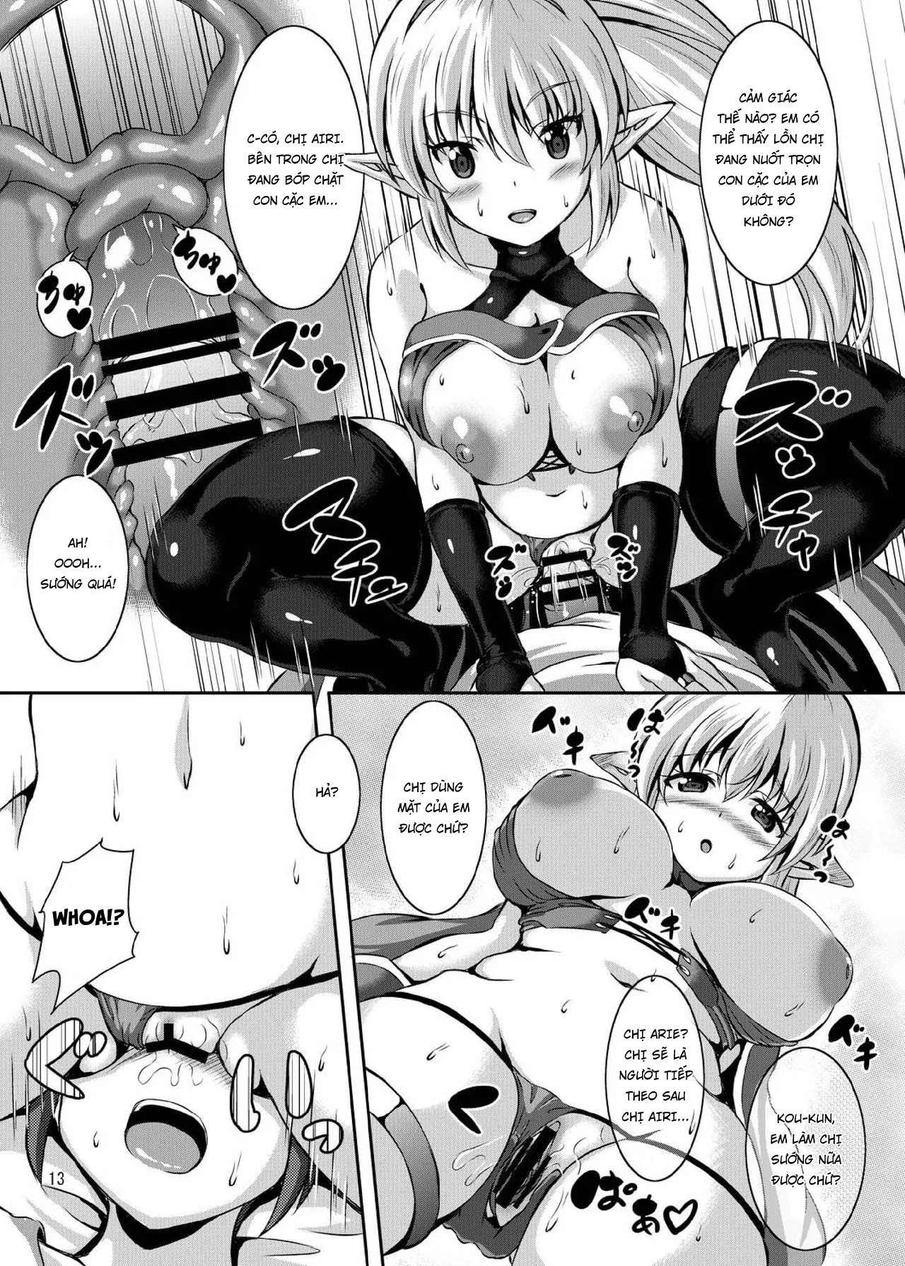 HentaiVN.net - Ảnh 13 - Tôi và những chị gái ở thế giới song song [Boku to Isekai no Onee-san, Me and The Ladies from Another World] - Oneshot