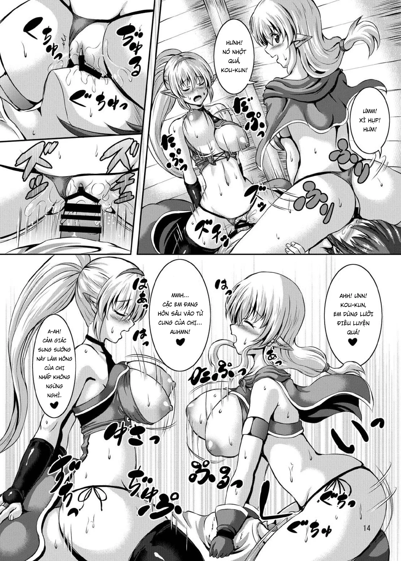 HentaiVN.net - Ảnh 14 - Tôi và những chị gái ở thế giới song song [Boku to Isekai no Onee-san, Me and The Ladies from Another World] - Oneshot