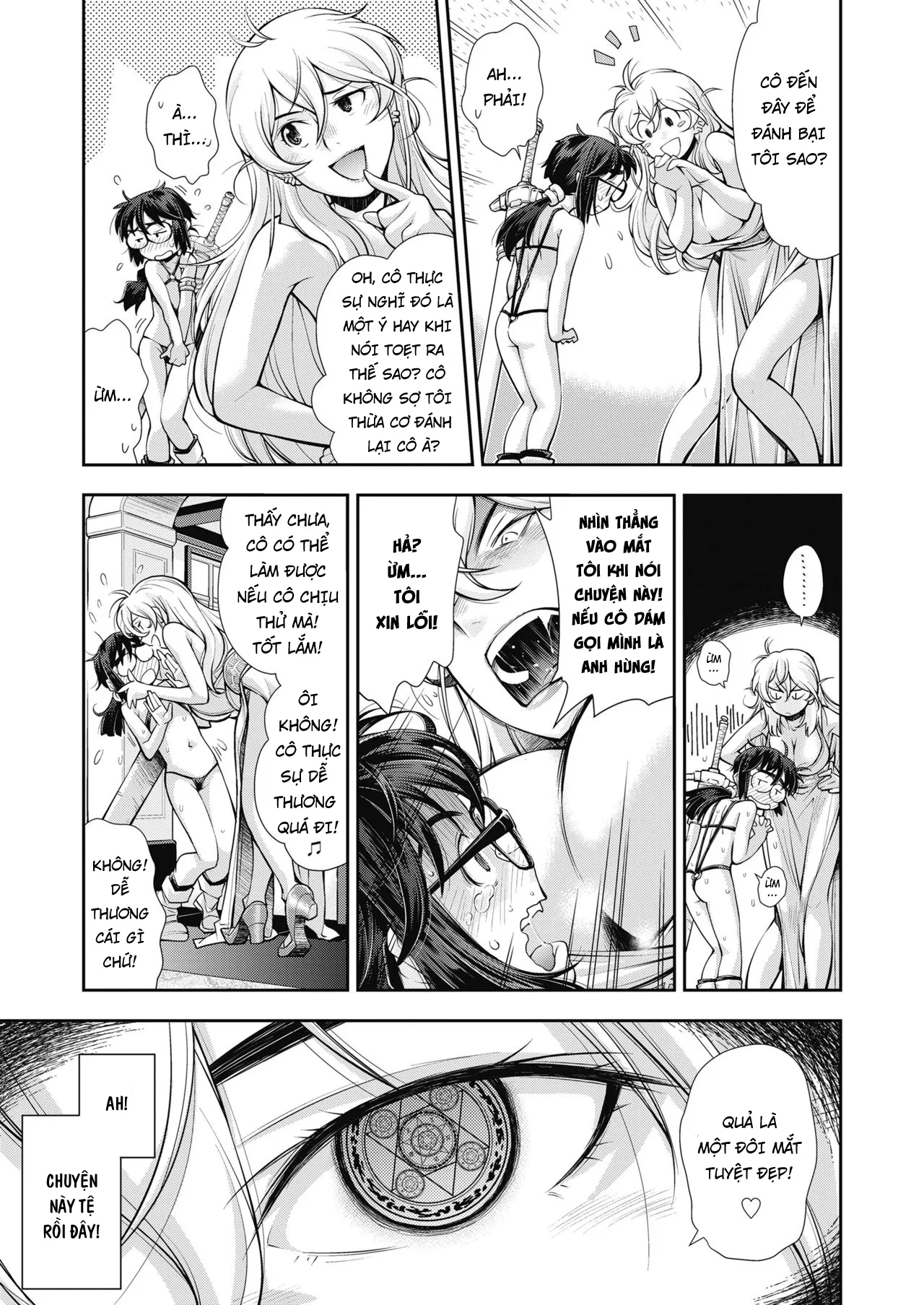 HentaiVN.net - Ảnh 8 - Tôi trở thành một chiến binh loli ở thế giới khác nhưng lại bị ô uế bởi một ả lesbian và xúc tu. [Manken JC Isekai de Yuusha ni Naru mo Les to Shokushu ni Otsu, I became a brave loli warrior in another world but fell prey to a lesbian and tentacles] - Oneshot