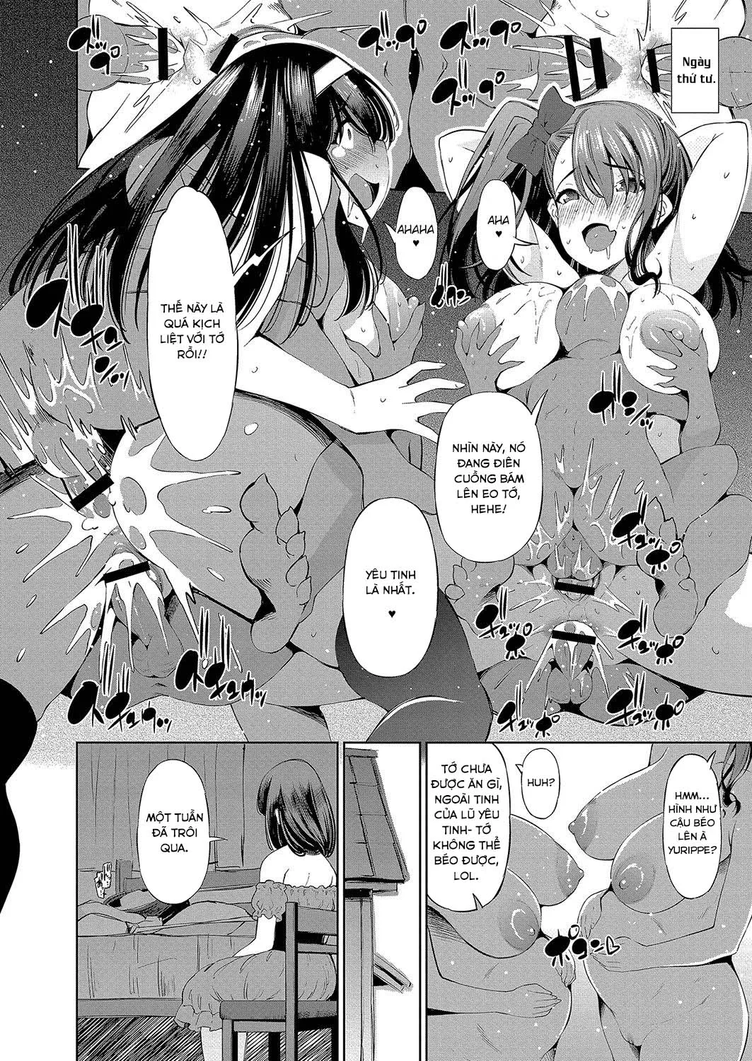 HentaiVN.net - Ảnh 18 - Hai gái làng chơi được triệu hồi để hiến tế cho bọn Goblin [Isekai Enkou Oyajigari JK to Hanshokuki no Goblin] - Oneshot