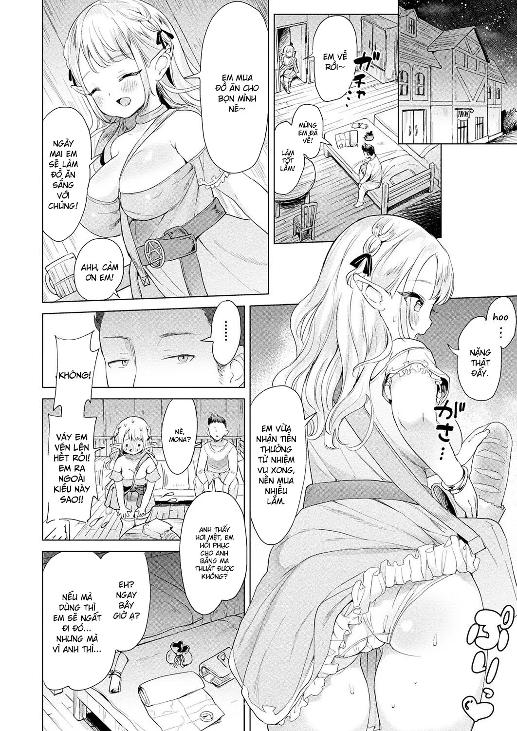 HentaiVN.net - Ảnh 8 - Phiêu lưu cùng bé Elf [Choroi yo! Yurufuwa Elf-chan ; ちょろいよ!ゆるふわエルフちゃん] - Oneshot