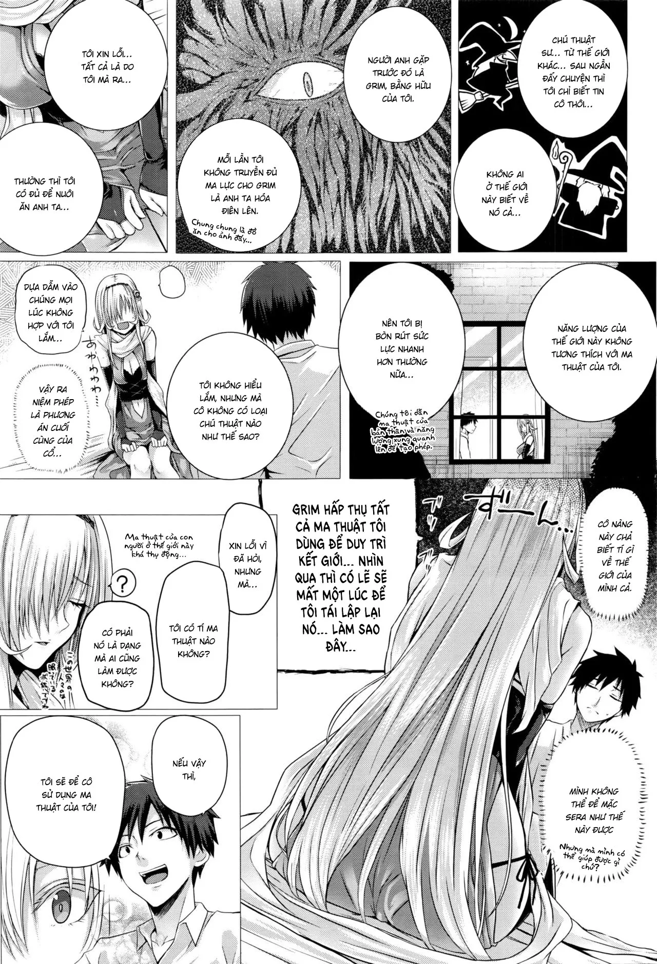HentaiVN.net - Ảnh 9 - Pháp sư đến từ thế giới khác [Isekai no Mahoutsukai] - Oneshot