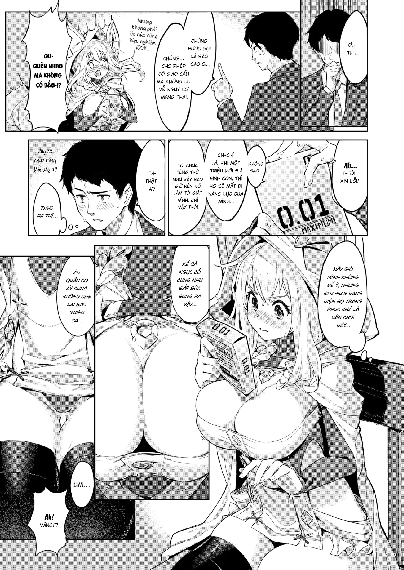 HentaiVN.net - Ảnh 9 - Hãy hướng dẫn em thêm về tập tục của thế giới khác! - Oneshot