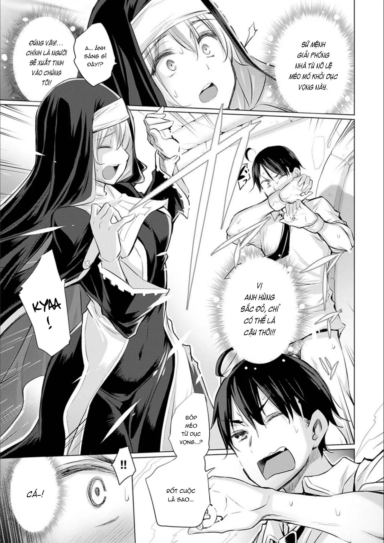 HentaiVN.net - Ảnh 8 - Sau Khi Chuyển Sinh Tôi Thịt Cả Thế Giới [Isekai De Onnanoko No Onaneta Ga Mieru Nouryoku o Teniireta Ore Ga Sore Dake o Buki Ni Sekai Wo Sukuu] - Chap 2: Dục vọng
