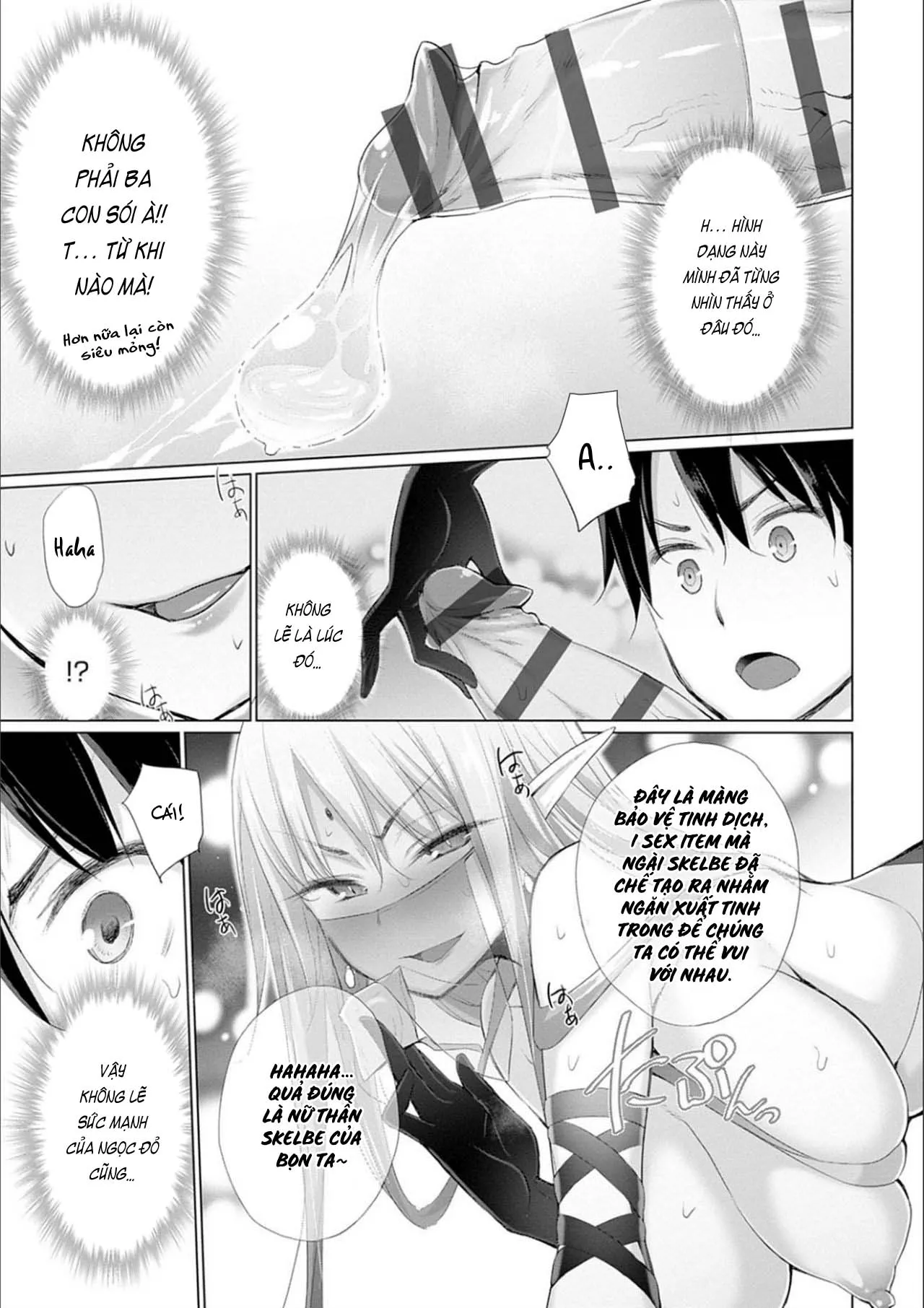 HentaiVN.net - Ảnh 16 - Sau Khi Chuyển Sinh Tôi Thịt Cả Thế Giới [Isekai De Onnanoko No Onaneta Ga Mieru Nouryoku o Teniireta Ore Ga Sore Dake o Buki Ni Sekai Wo Sukuu] - Chap 5: Dục cảnh của chị gái dark elf