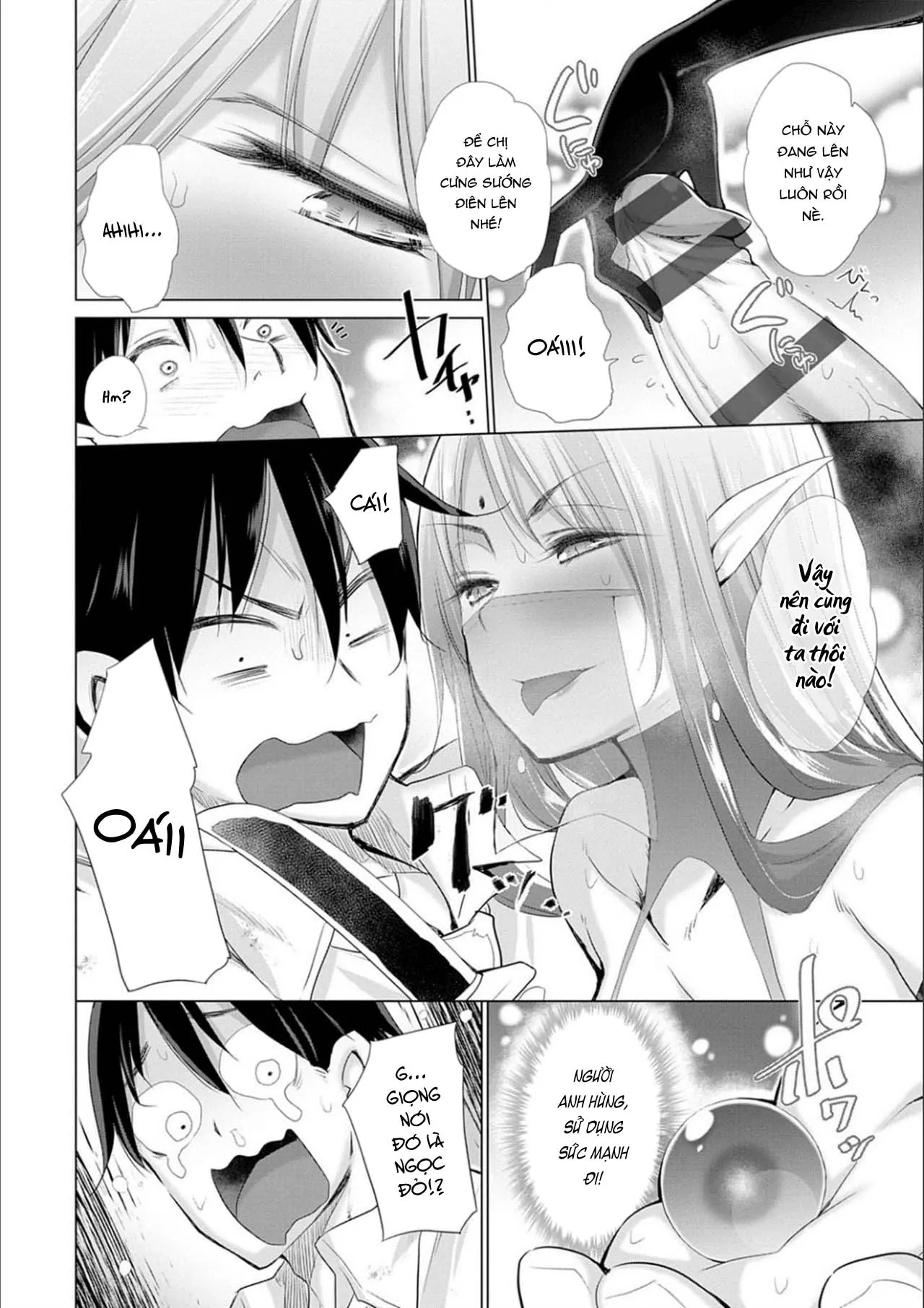 HentaiVN.net - Ảnh 5 - Sau Khi Chuyển Sinh Tôi Thịt Cả Thế Giới [Isekai De Onnanoko No Onaneta Ga Mieru Nouryoku o Teniireta Ore Ga Sore Dake o Buki Ni Sekai Wo Sukuu] - Chap 5: Dục cảnh của chị gái dark elf